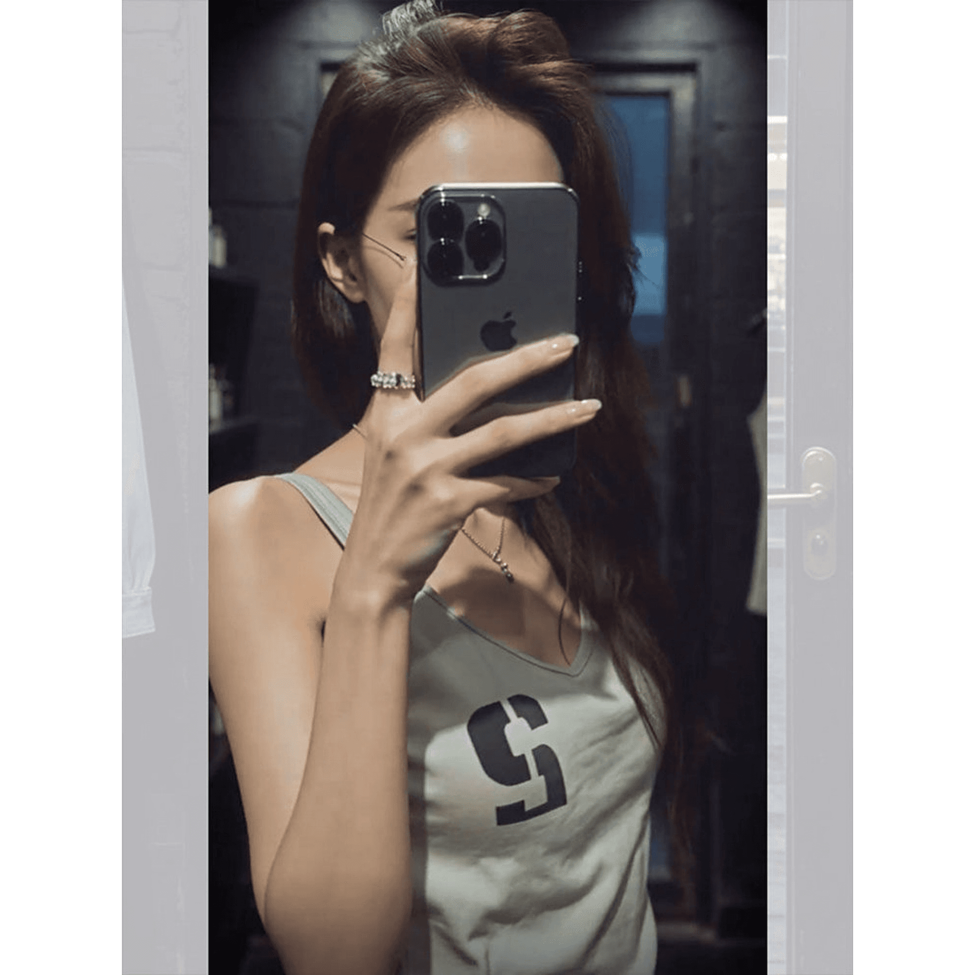 210 그램 40 좋은 면 1 1 아메리칸 핫걸 바람 카키 색 프린트 여름 순수한 욕망 슬립 작은 조끼 여성 이미지 5