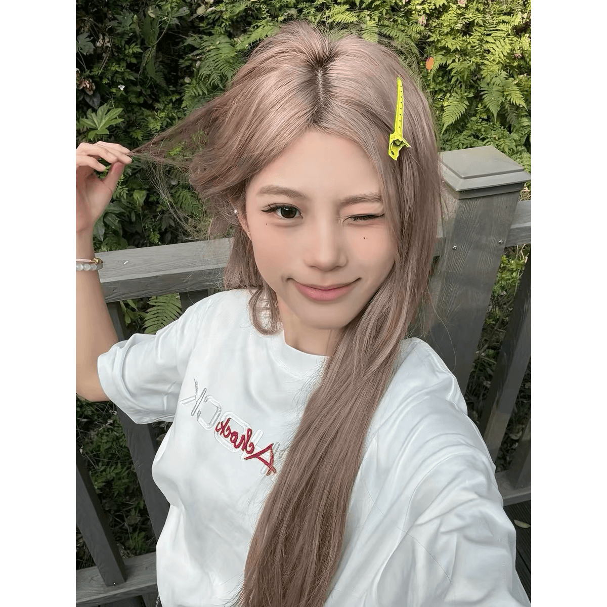 자수 패치 네리 가게 천 순면 220 그램 빗질하다 닫기 반팔 t 셔츠 여성 이미지 5