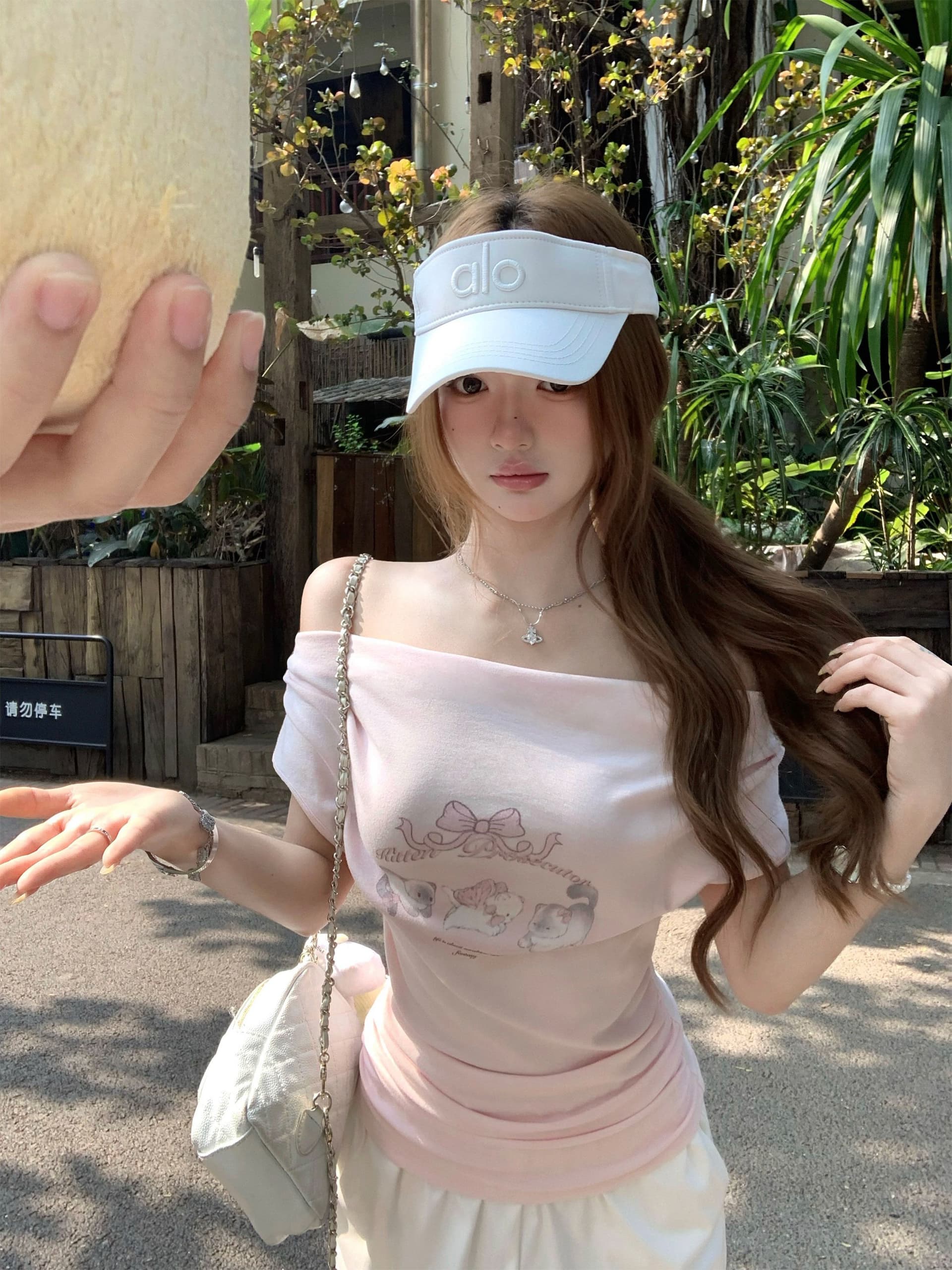 260 그램 사람들 면 작은 대중 흔들다 칼라 핫걸 프린트 반팔 여성 티셔츠 2026 새로운 여름 몸매 가꾸기 쇼트 스타일 작은 맨위 이미지 4