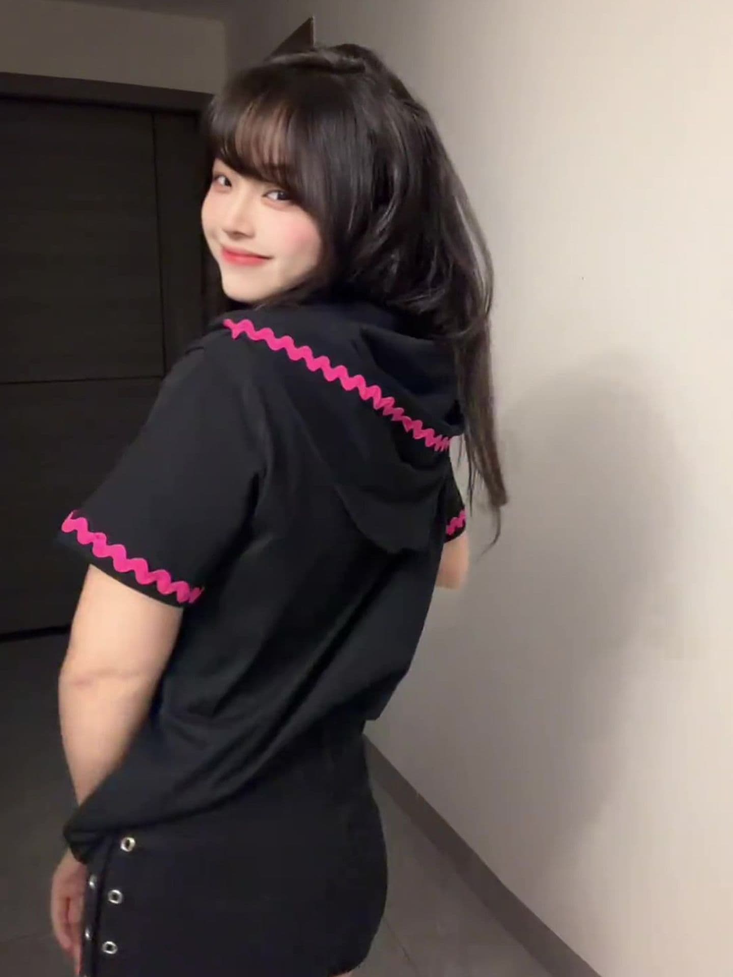 백금 지퍼 행침 가을 부형제 19 지점 220 그램 순면 반팔 티셔츠 여성 상세 이미지 10