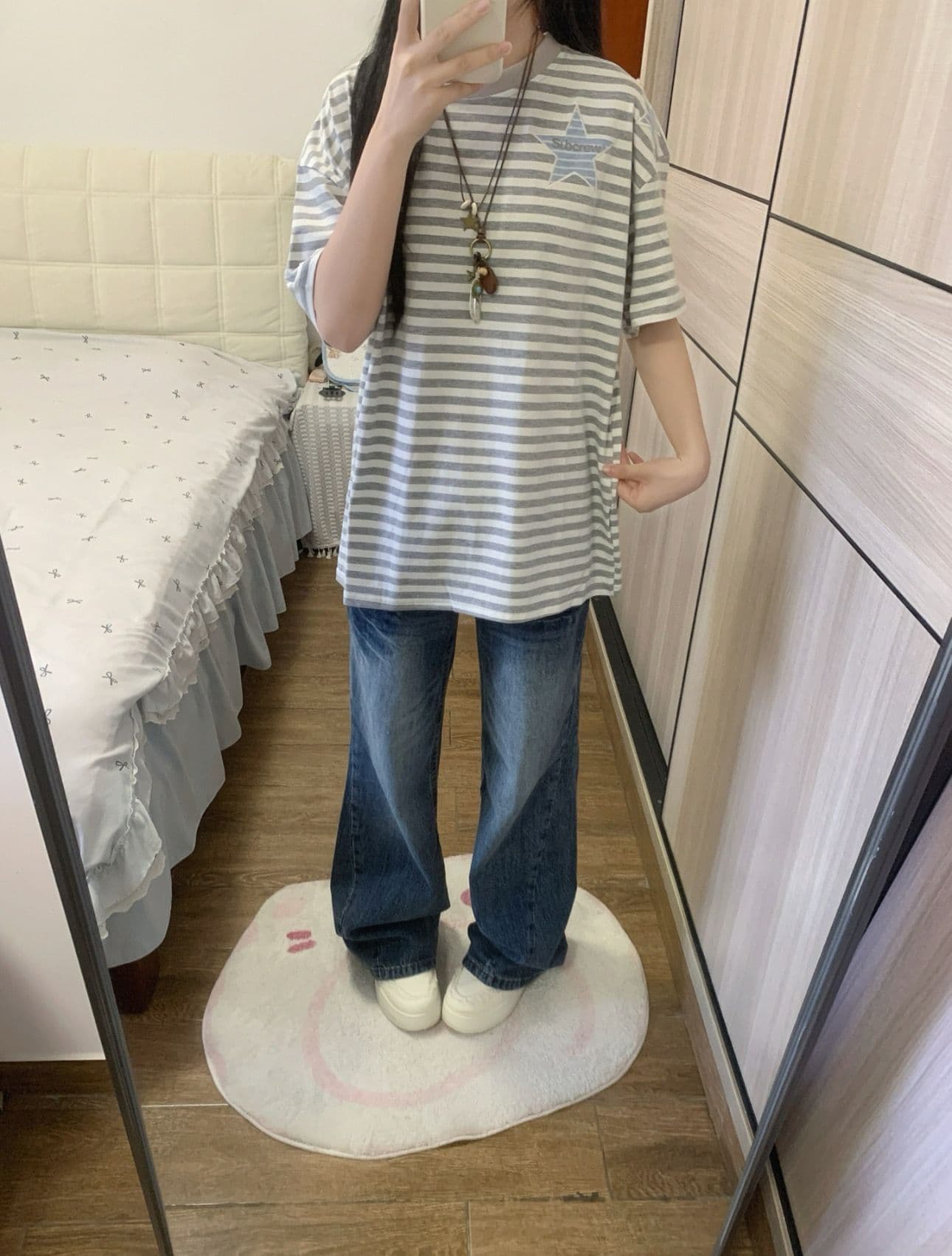 자수 패치 네리 가게 천 광저우 원본 원단 반팔 티셔츠 여성 상세 이미지 4