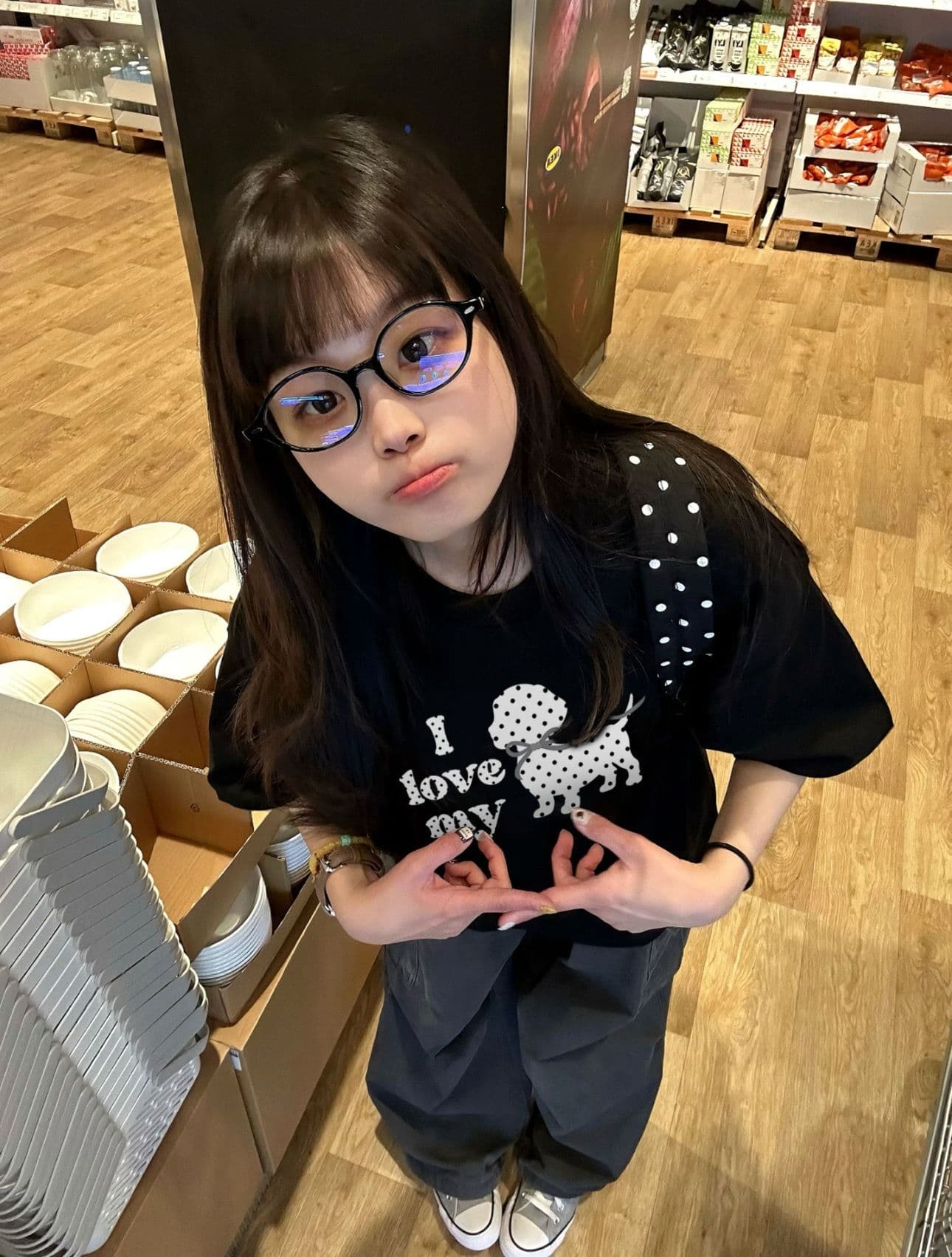 자수 패치 네리 가게 천 순면 220 그램 빗질하다 닫기 반팔 티셔츠 여성 상세 이미지 3