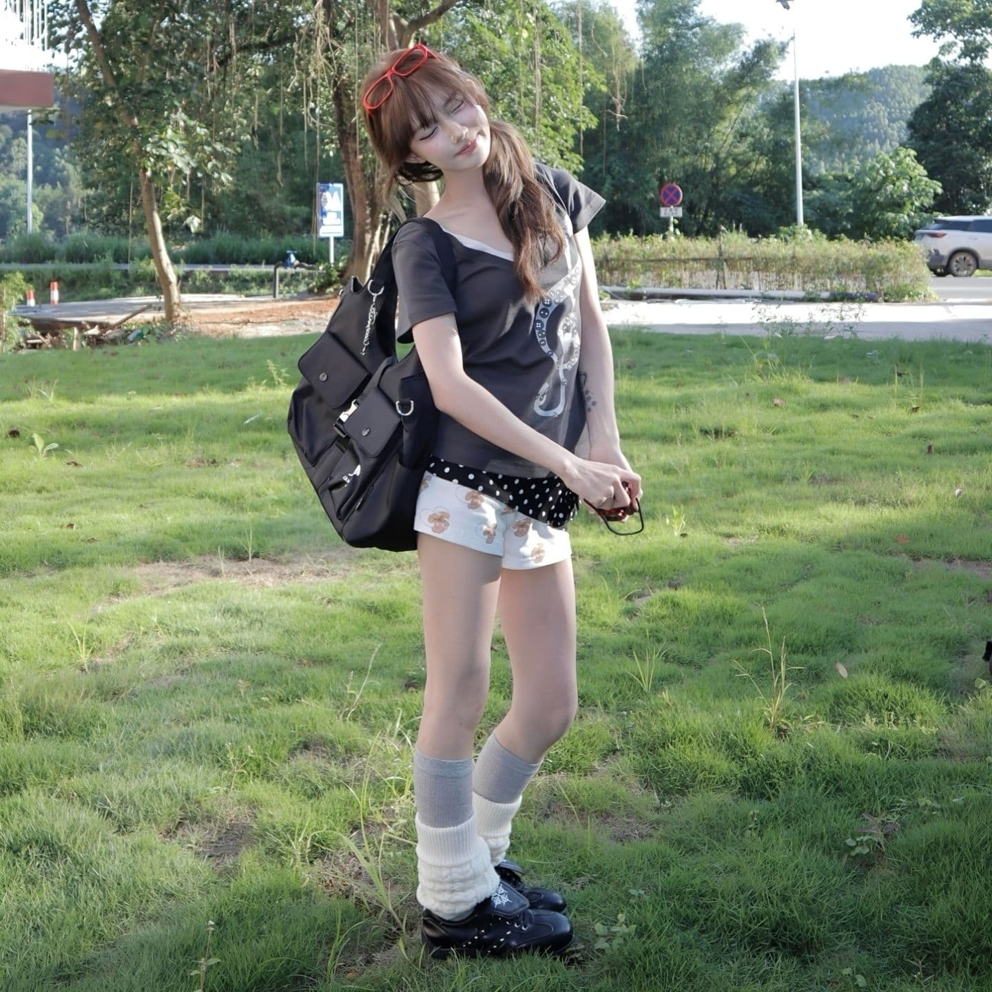 원본 원단 대 프린트 완제품 스트레이트 밖으로 210 그램 95 면 참고 V넥 몸매 가꾸기 슬림해 보이는 반팔 티셔츠 이미지 4
