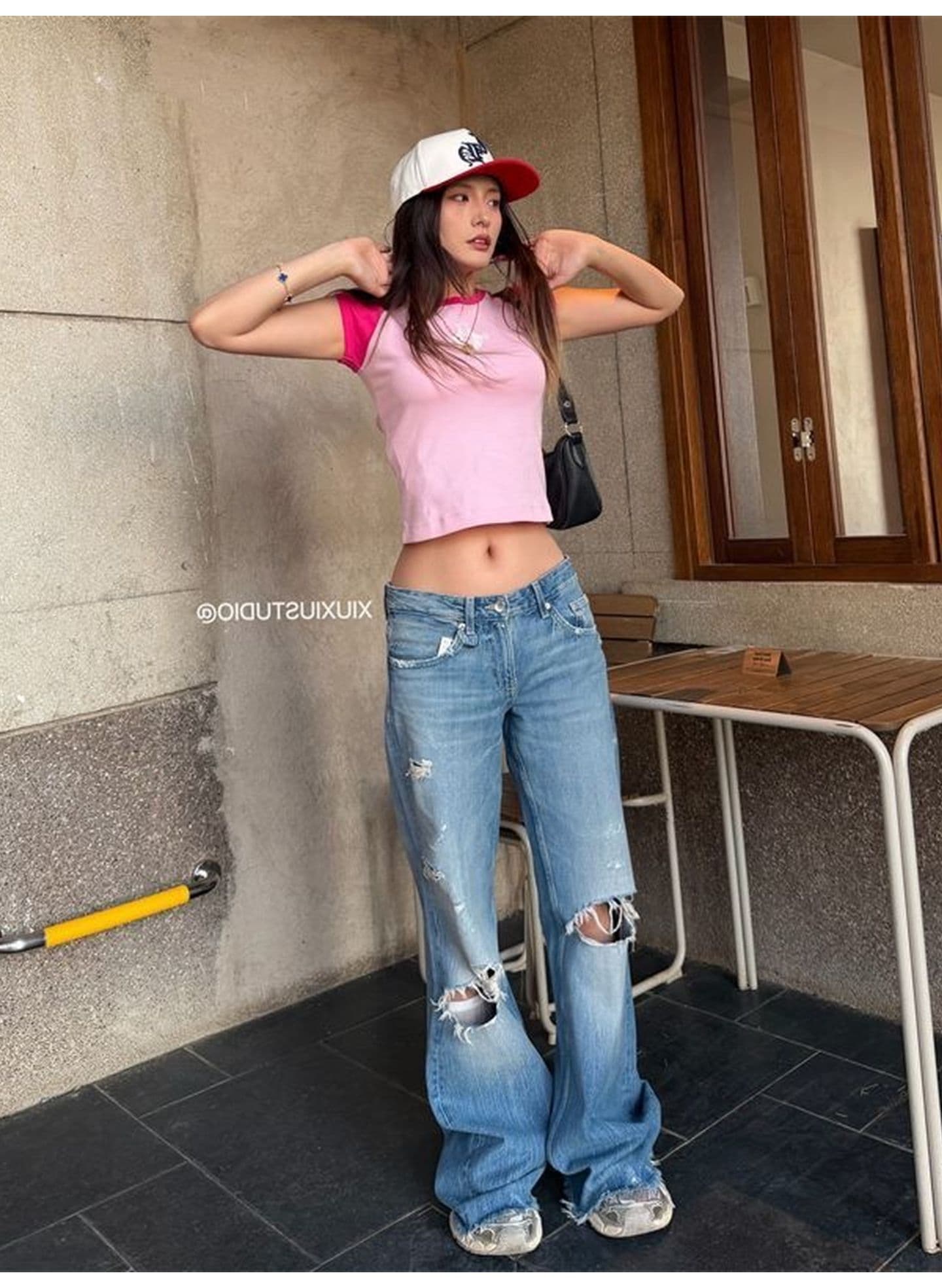 광저우 원단 프린트 전후 210 그램 95 면 40s 오스트리아 델 달콤함 삽입 어깨 쇼트 스타일 티셔츠 맨위 상세 이미지 6