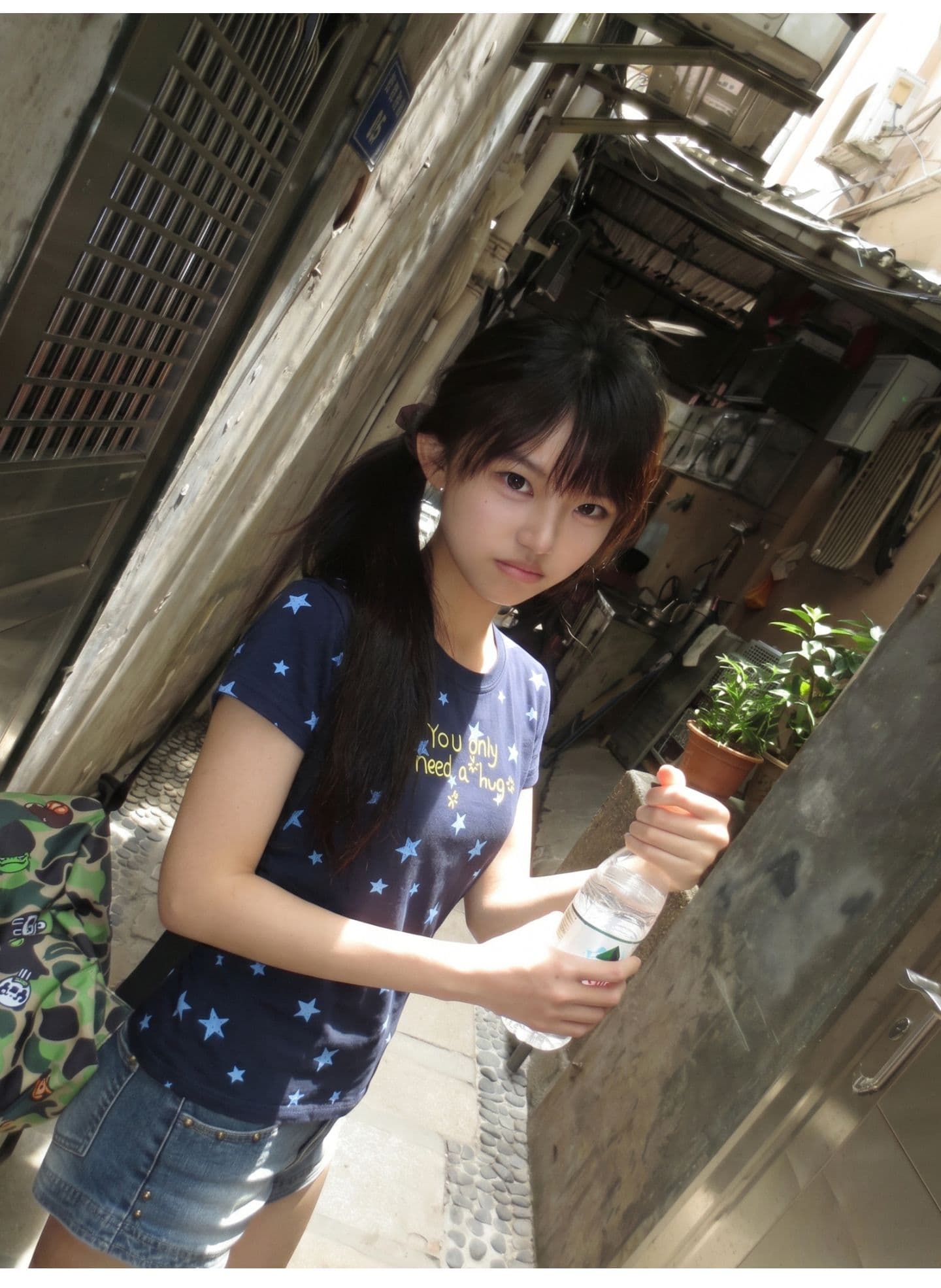 광저우 원단 자수 전체 프린트 완제품 210 그램 95 면 40s 오스트리아 델 달콤함 별 반팔 상세 이미지 6