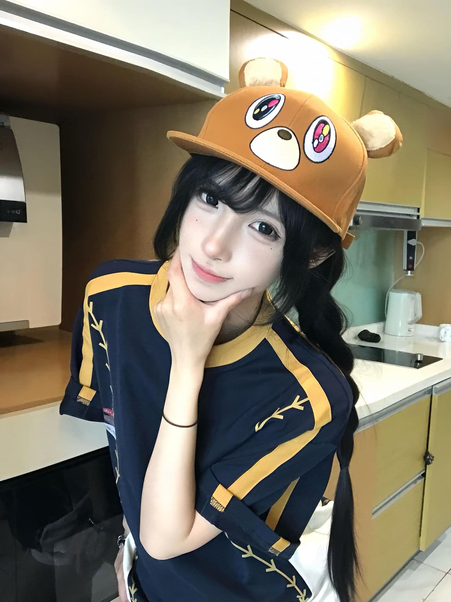 단색 색상 리브 떨어지지 않음 색상 원본 솜씨 19 지점 220 그램 순면 반팔 티셔츠 여성 이미지 2