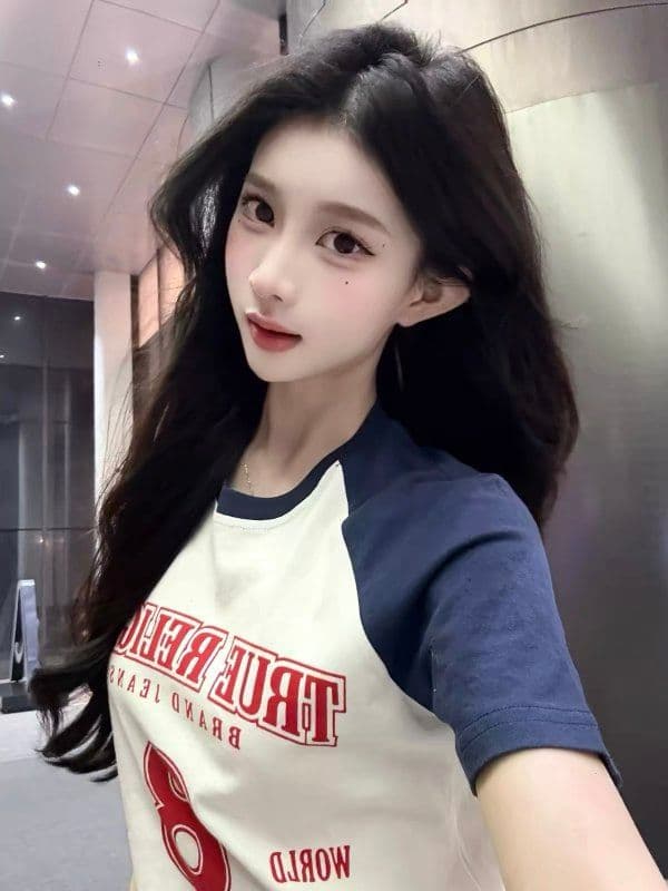 210 그램 40 좋은 면 1 1 아메리칸 레트로 패치워크 색상 반팔 맞춤 마이크로 루즈핏 티셔츠 상세 이미지 4