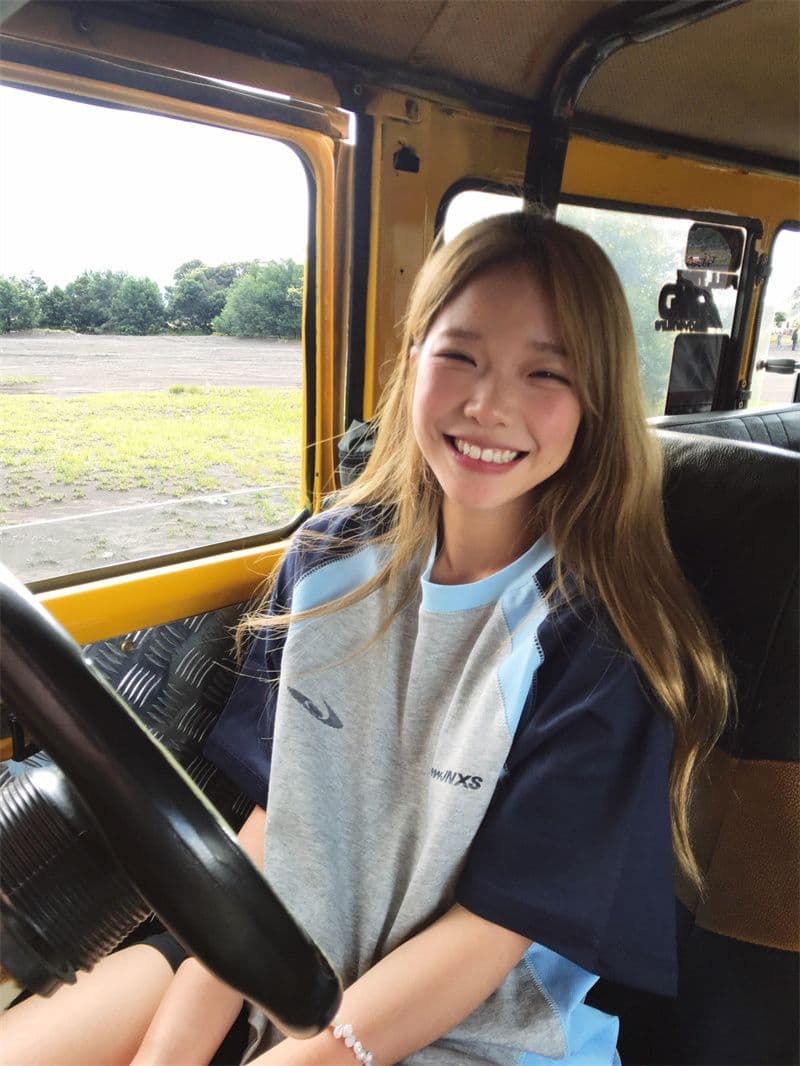 원본 명중 인터넷 프린트 19 지점 220 그램 케이블 루오 Na 네클라인 삽입 어깨 소매 반팔 티셔츠 상세 이미지 3