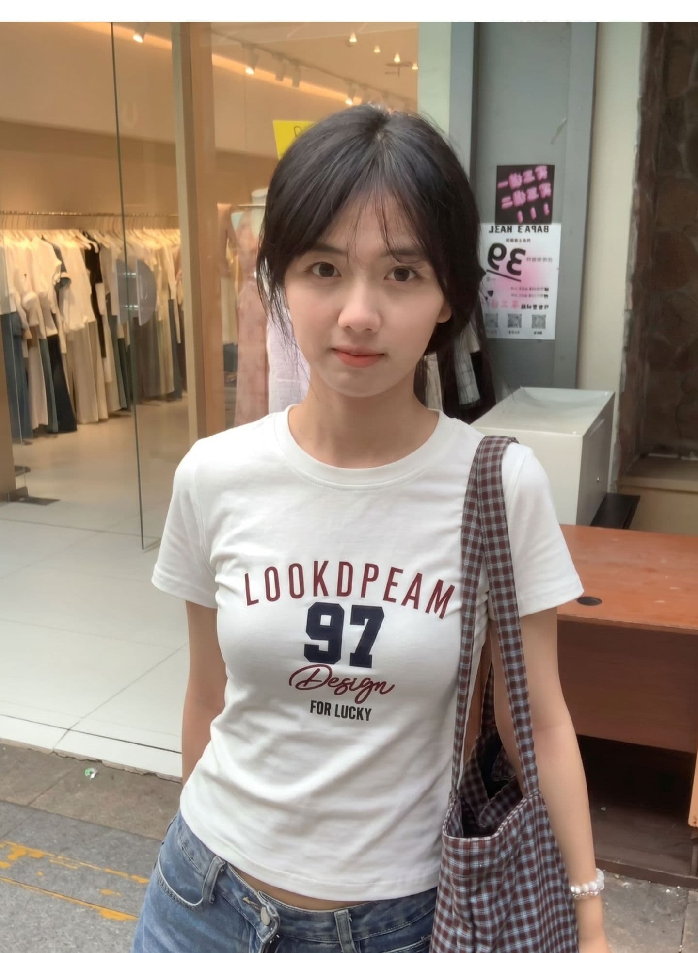 광저우 원단 만 부 바늘 패치 자수 210 그램 95 면 40s 오스트리아 델 아메리칸 알파벳 반팔 티셔츠 상세 이미지 7