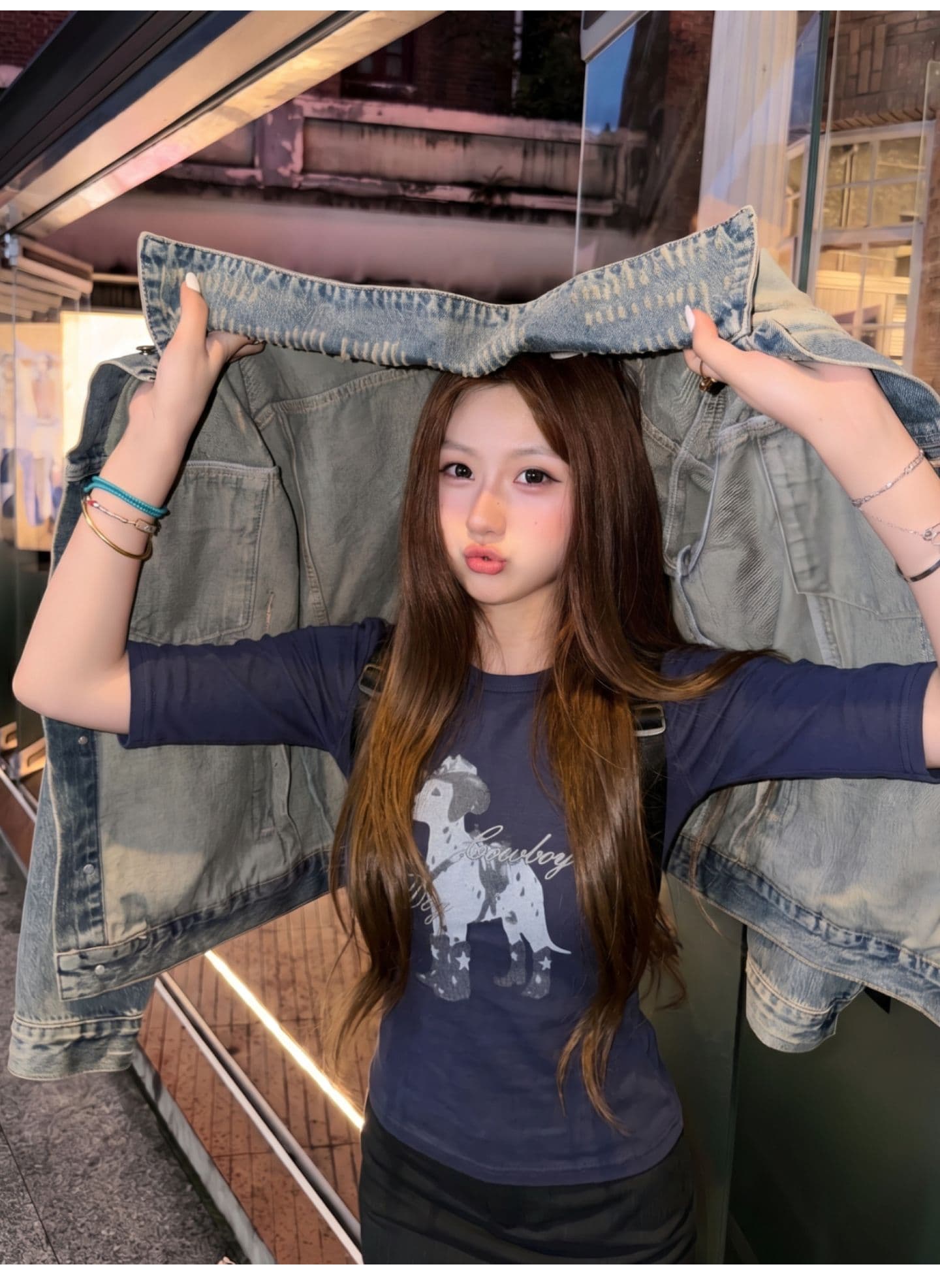 광저우 원단 중간 소매 핏 스타일 디지털 직분사 210 그램 95 면 40s 오스트리아 델 달마 시안 반팔 티셔츠 상세 이미지 6