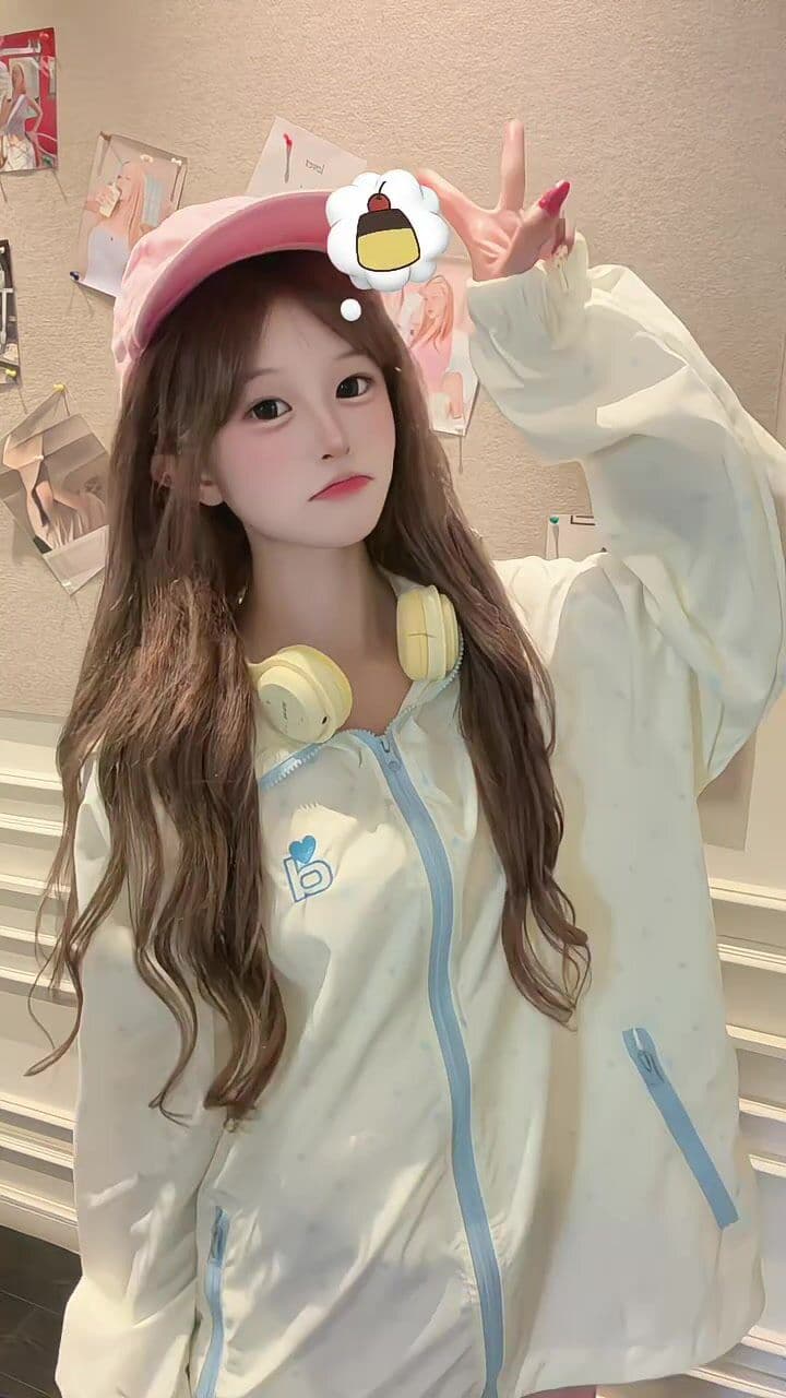 귀여운 후드 자외선 차단 의류 여성 여름 새로운 느긋한 바람 바깥 쪽 선 얇은 스타일 자외선 차단 외투 별 도트 무늬 상세 이미지 23