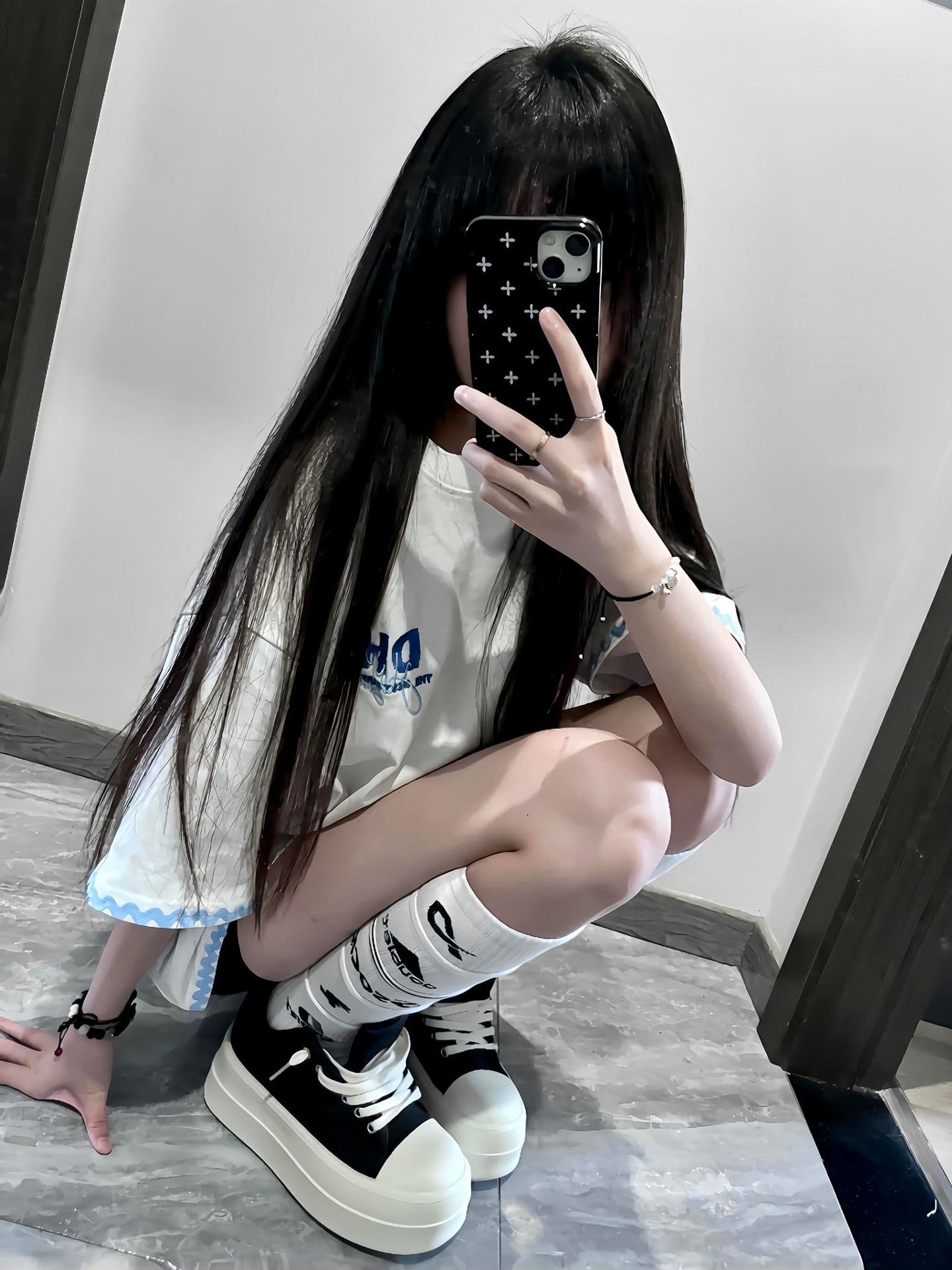 자수 네리 가게 천 19 지점 220 그램 순면 반팔 티셔츠 여성 이미지 2