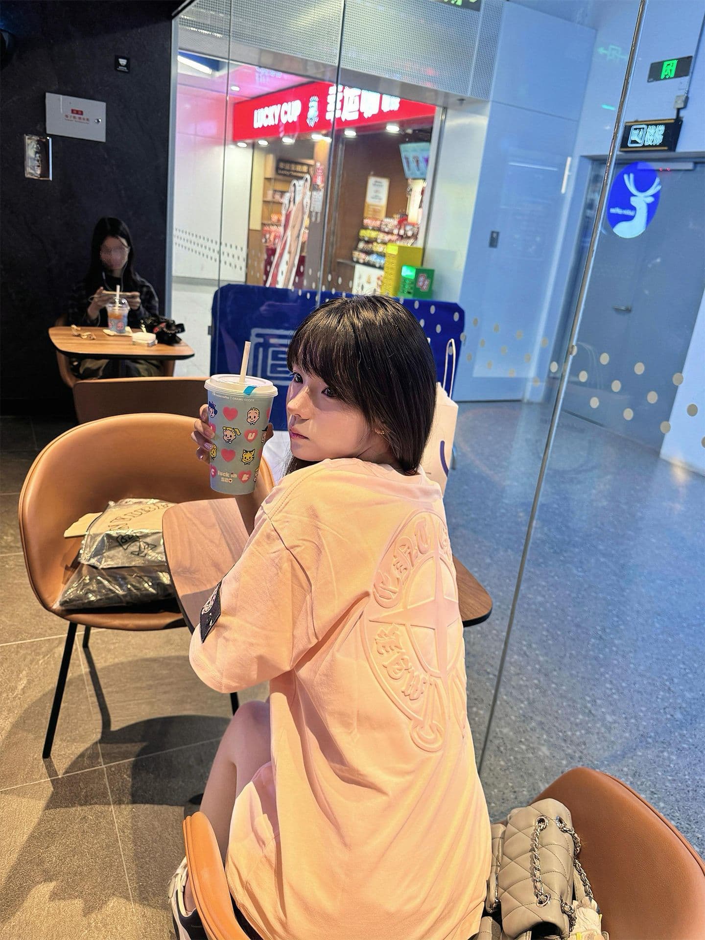 프린트 범프 강철 인쇄 탈착식 표준 19 지점 220 그램 순면 반팔 티셔츠 여성 상세 이미지 9