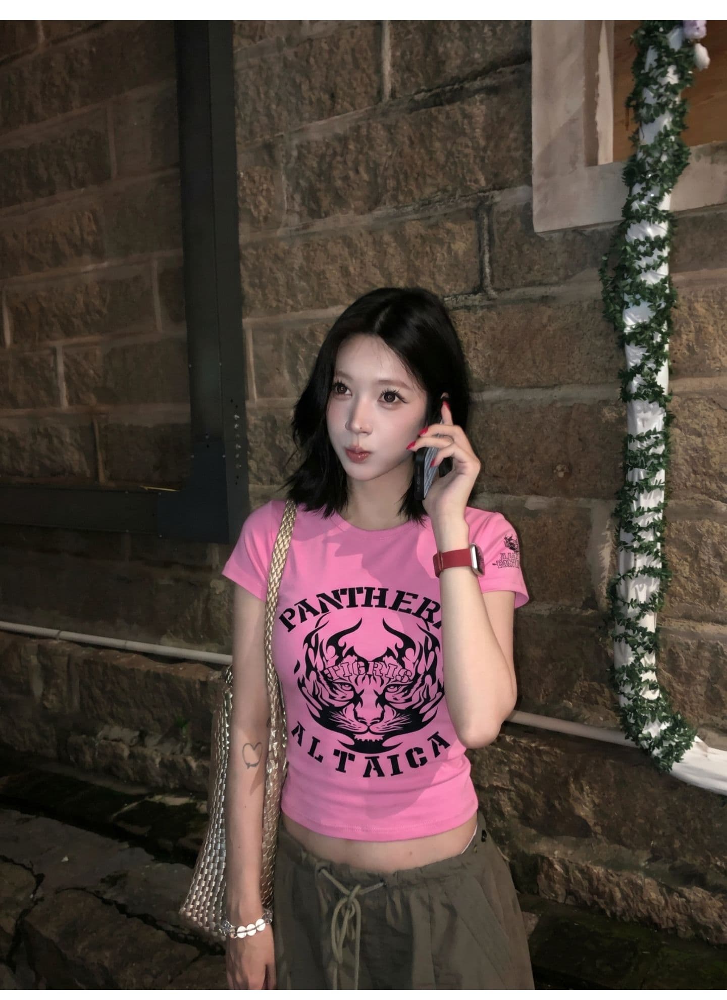 광저우 원단 디지털 직분사 완제품 210 그램 95 면 40s 오스트리아 델 광장 칼라 호랑이 반팔 상세 이미지 6