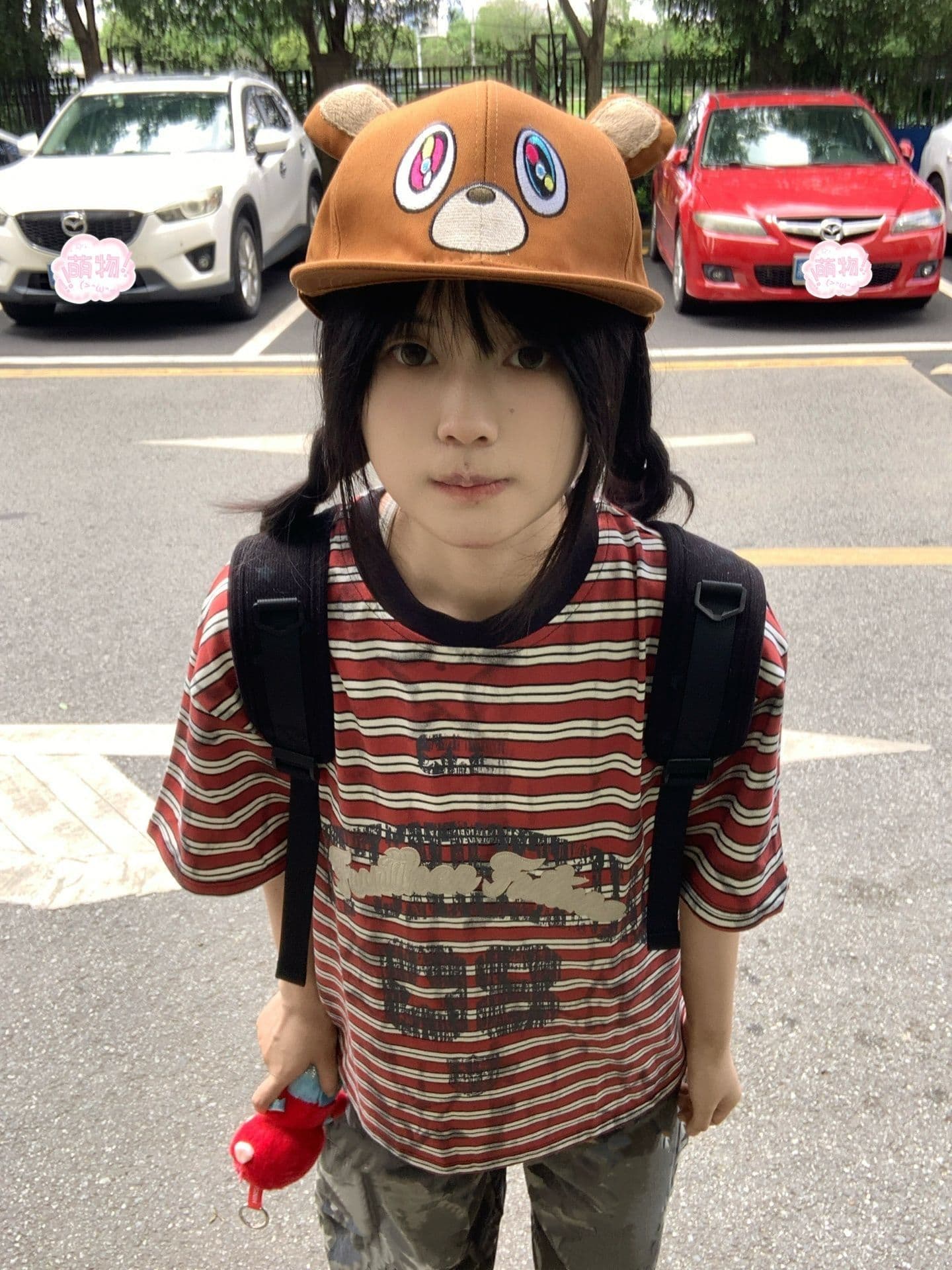 패치 자수 네리 가게 천 프린트 원본 원단 55 면 45 폴리 에스터 반팔 티셔츠 여성 상세 이미지 3