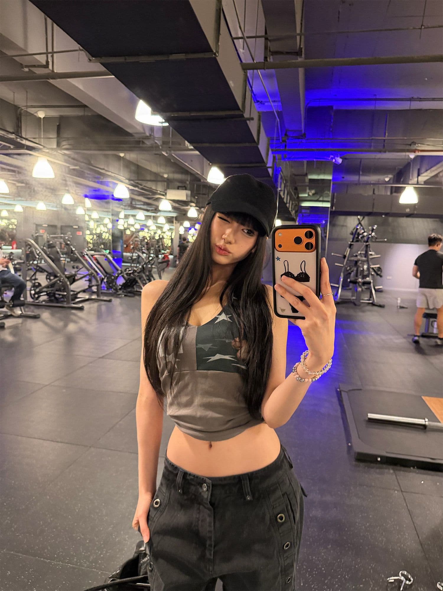 모달 면 프린트 행침 목 조끼 여성 핫걸 여름 몸매 가꾸기 슬림해 보이는 백리스 외출용 맨위 상세 이미지 1