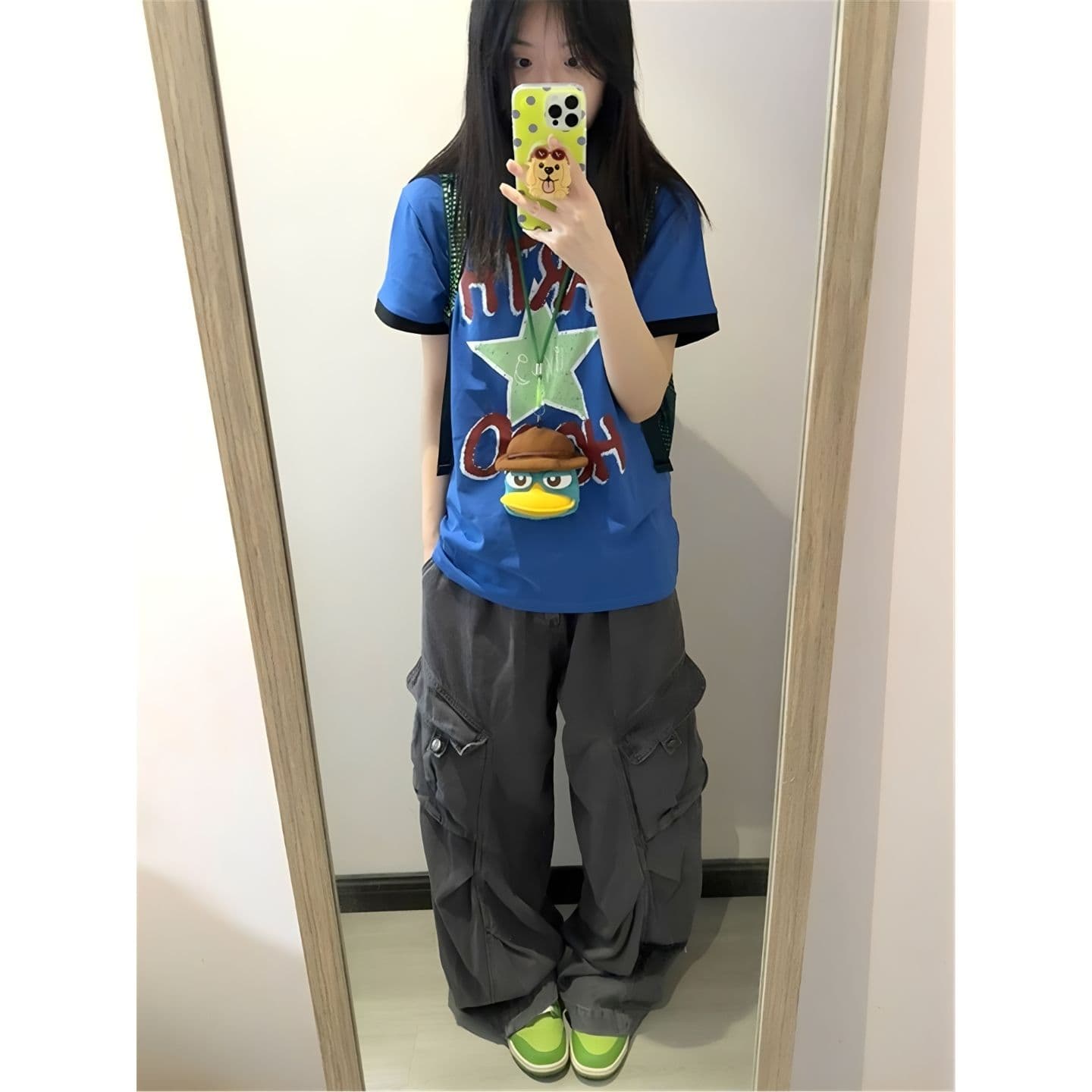 광저우 원단 인쇄 완제품 32 빗질하다 순면 닫기 아메리칸 레트로 배색 패치워크 반팔 이미지 4
