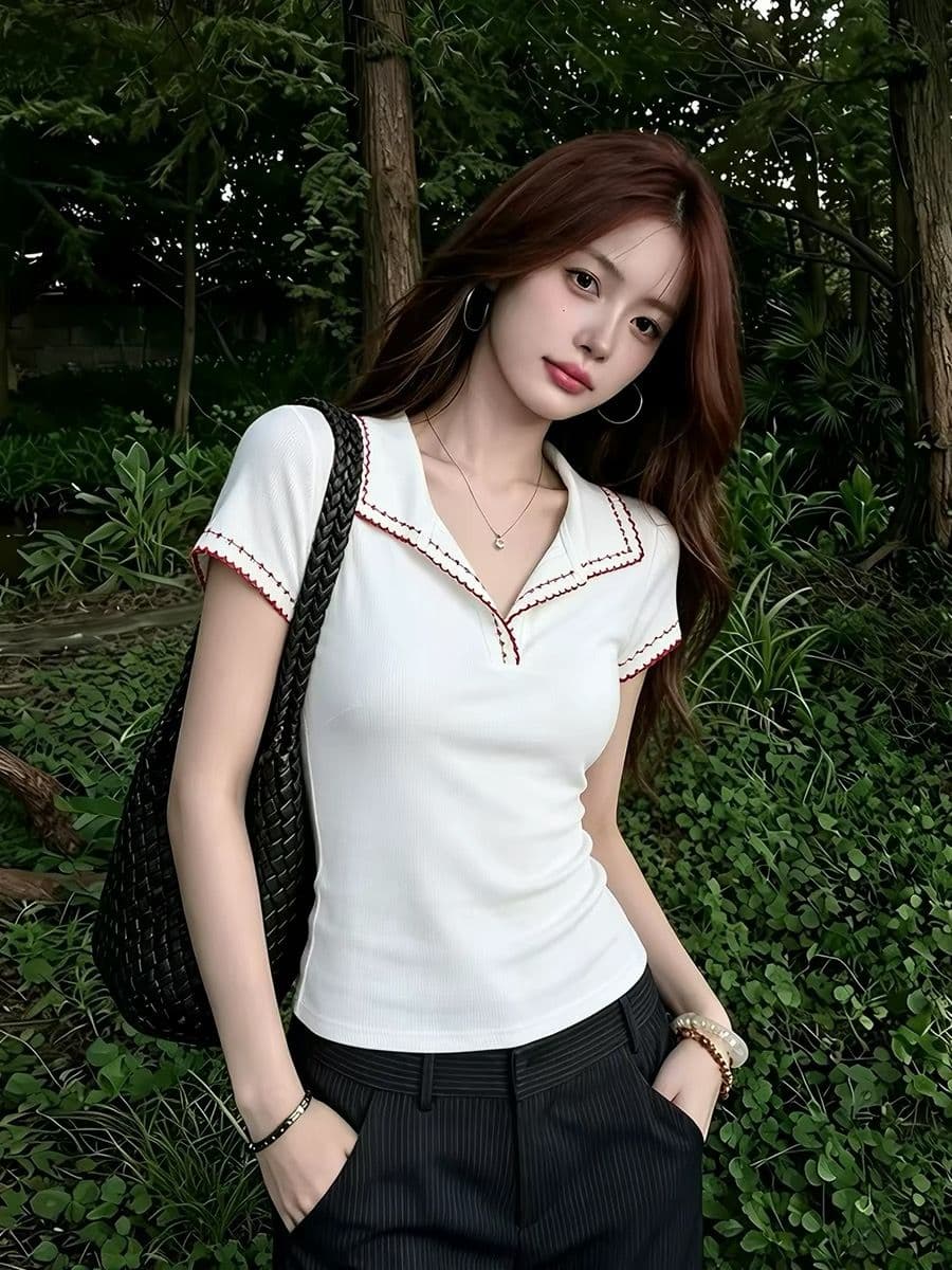 원본 솜씨 40 오스트리아 세대 서울 210 그램 순면 반팔 여성 이미지 2