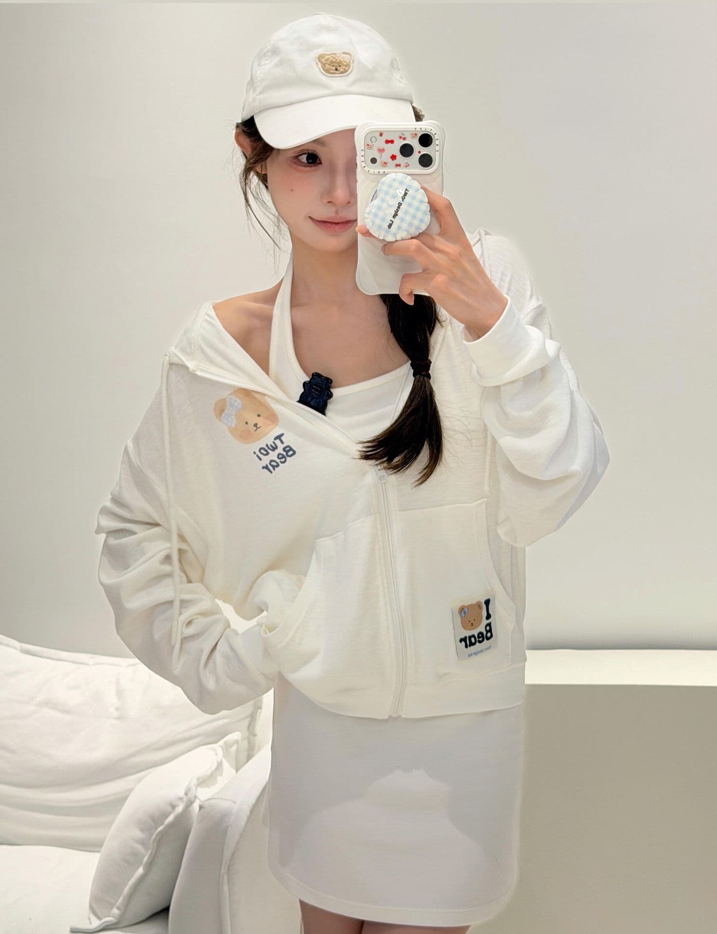 원본 솜씨 광저우 눈꽃 면 자외선 차단 블라우스 여성 상세 이미지 9