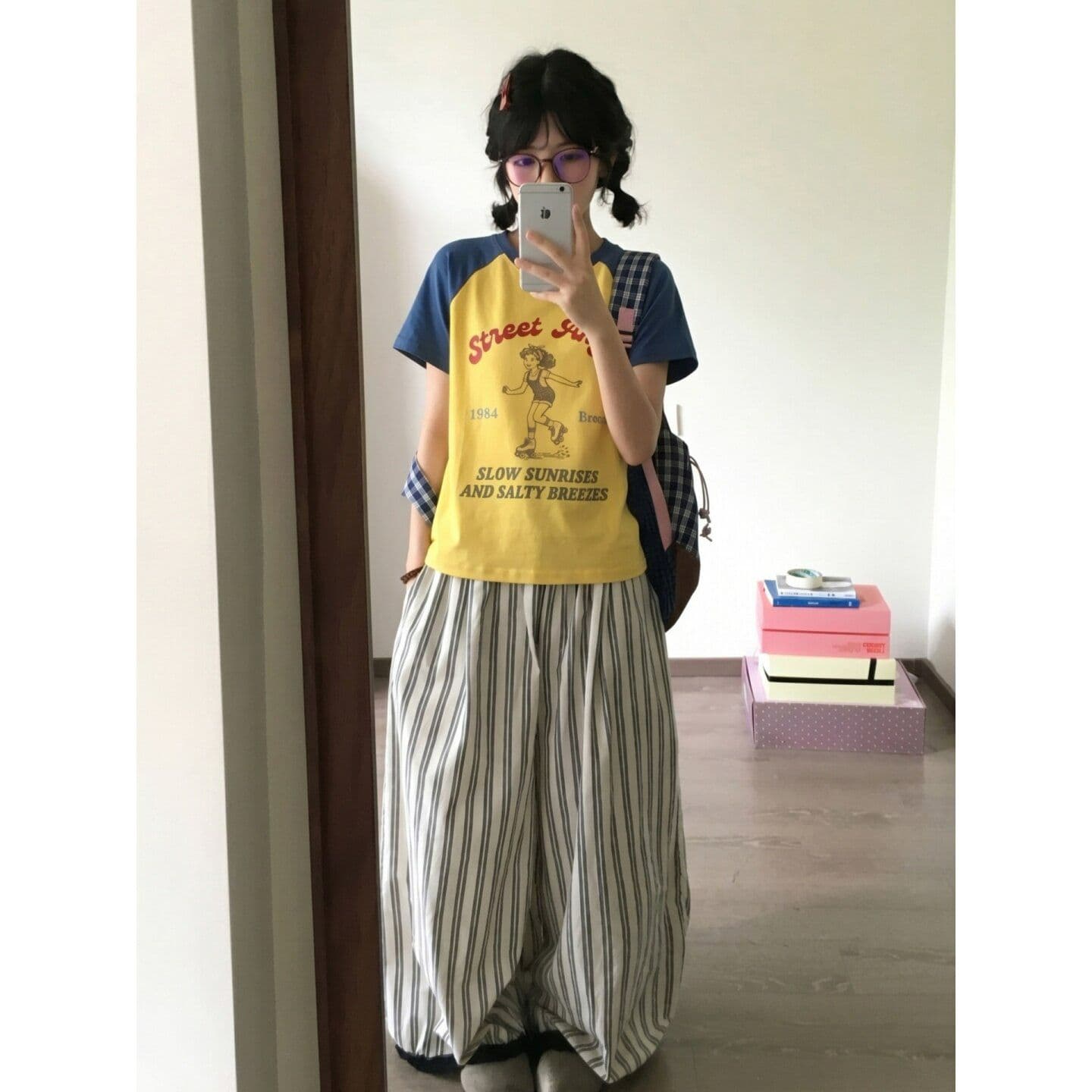 210 그램 40 좋은 면 일반 몸매 가꾸기 배색 삽입 어깨 패치워크 루즈핏 맨위