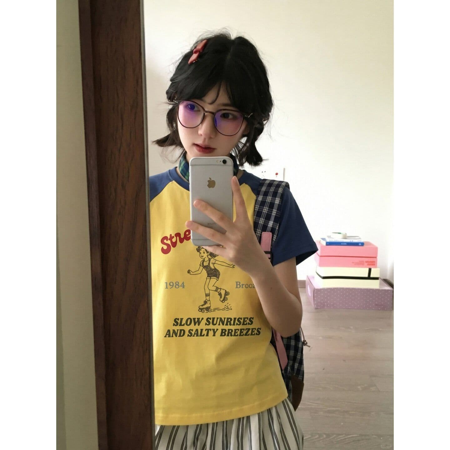 210 그램 40 좋은 면 일반 몸매 가꾸기 배색 삽입 어깨 패치워크 루즈핏 맨위 이미지 5