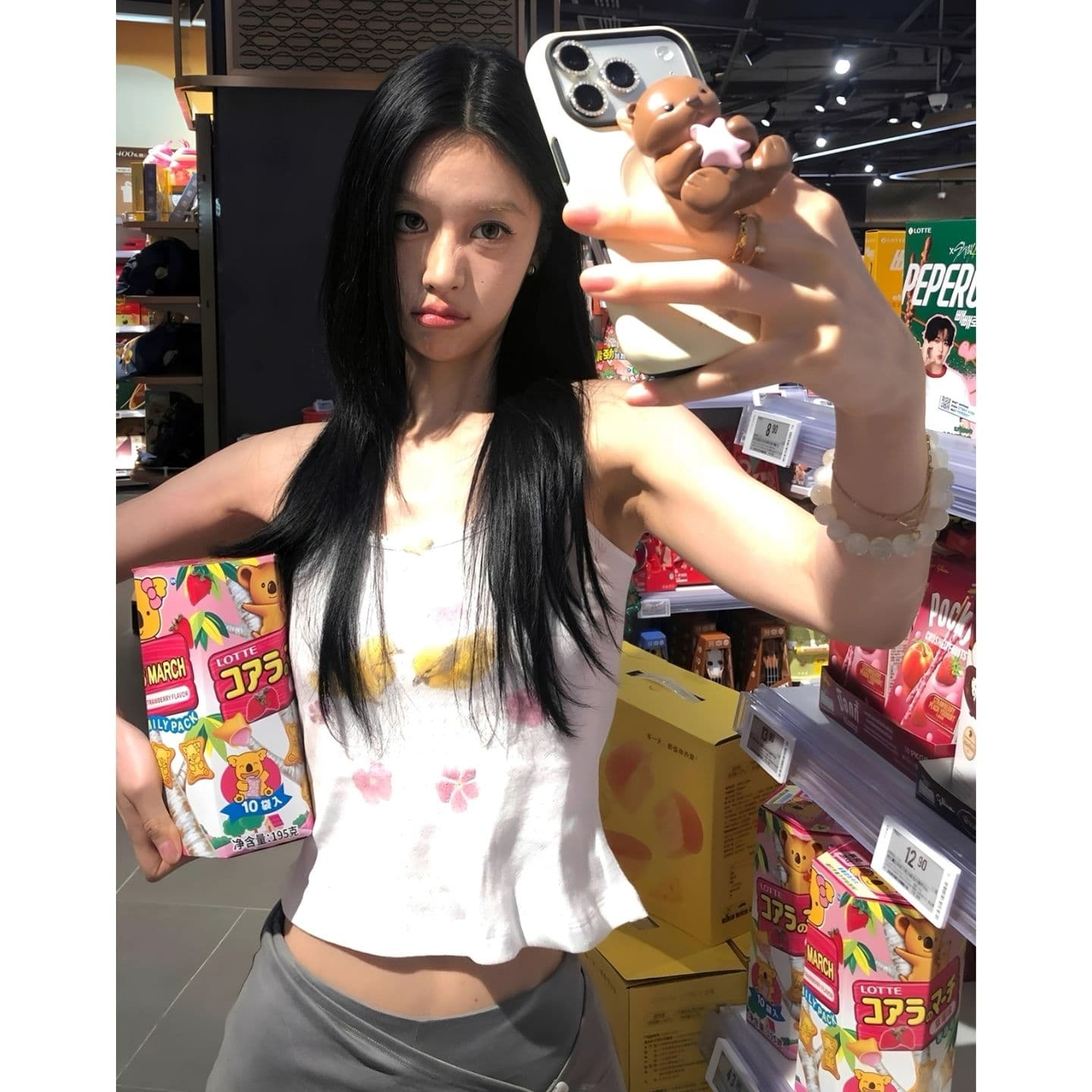 광저우 원단 벨트 부품 나비 매듭 디지털 직분사 달콤함 레이스 캐미솔 여름 맨위 트렌디 이미지 4