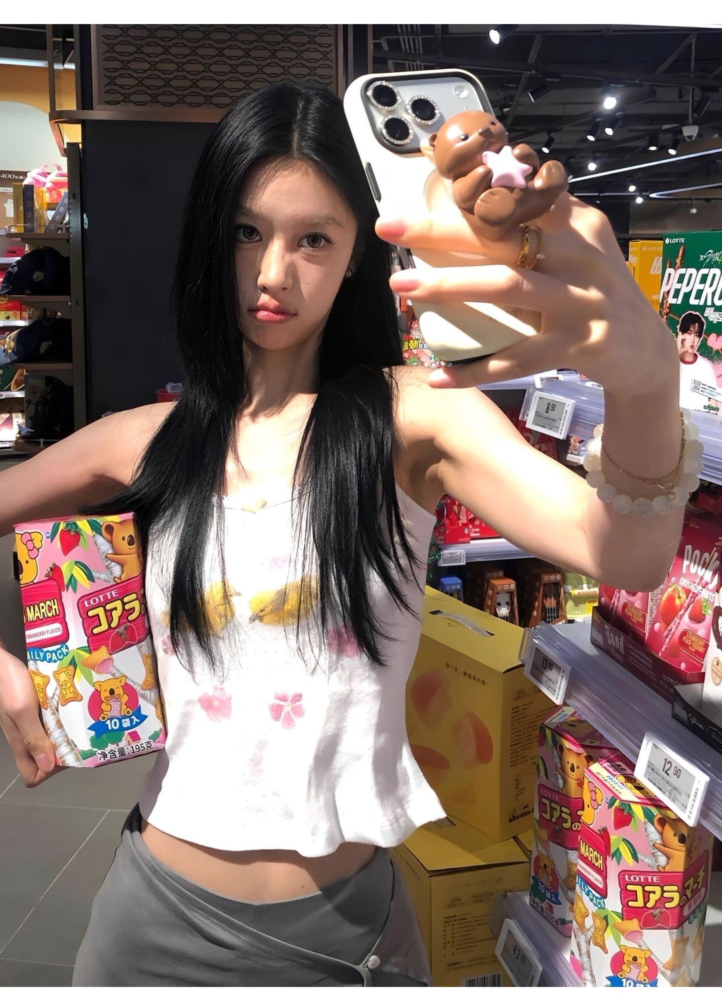 광저우 원단 벨트 부품 나비 매듭 디지털 직분사 달콤함 레이스 캐미솔 여름 맨위 트렌디 상세 이미지 7