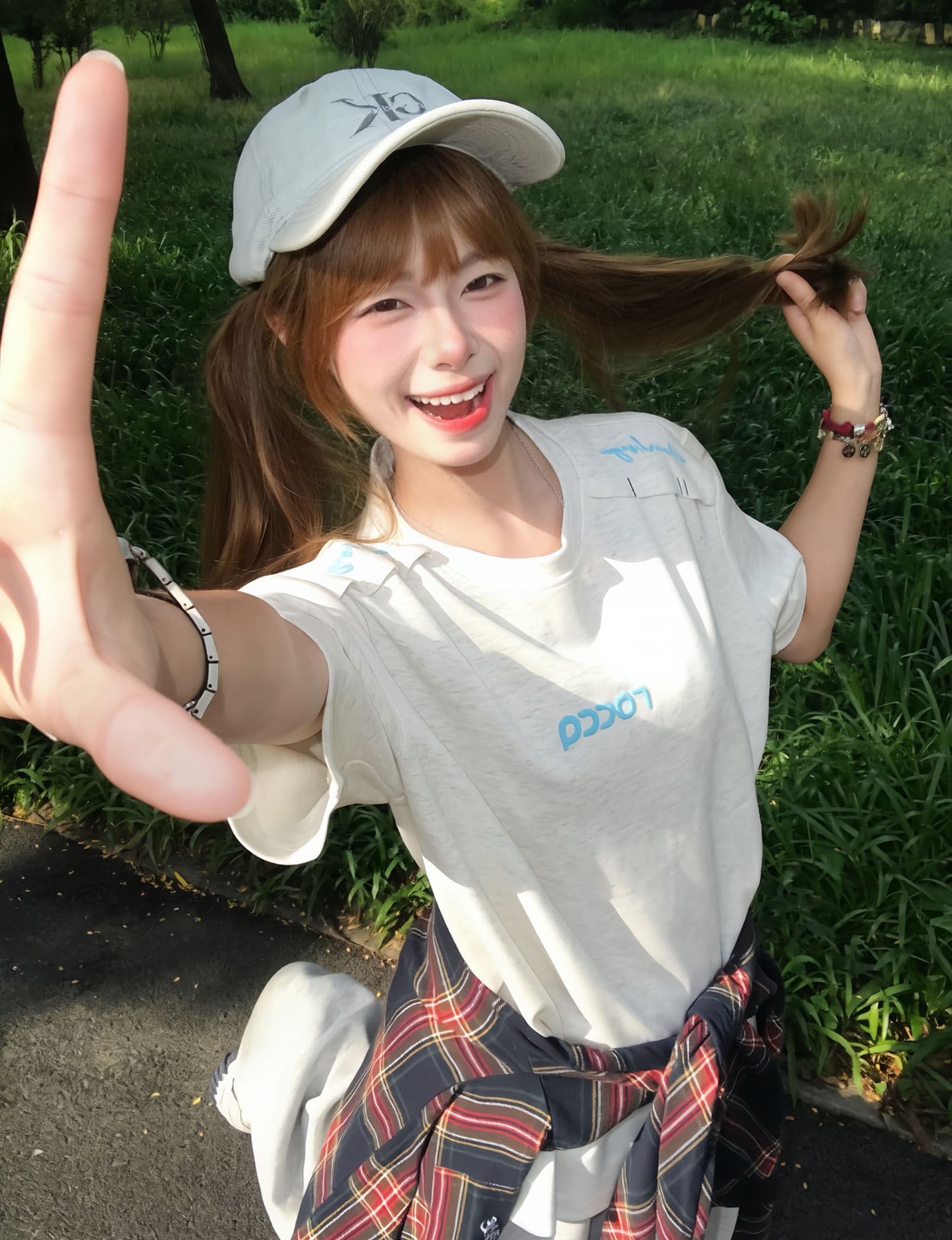 자수 네리 가게 천 19 지점 220 그램 순면 반팔 티셔츠 여성 상세 이미지 7