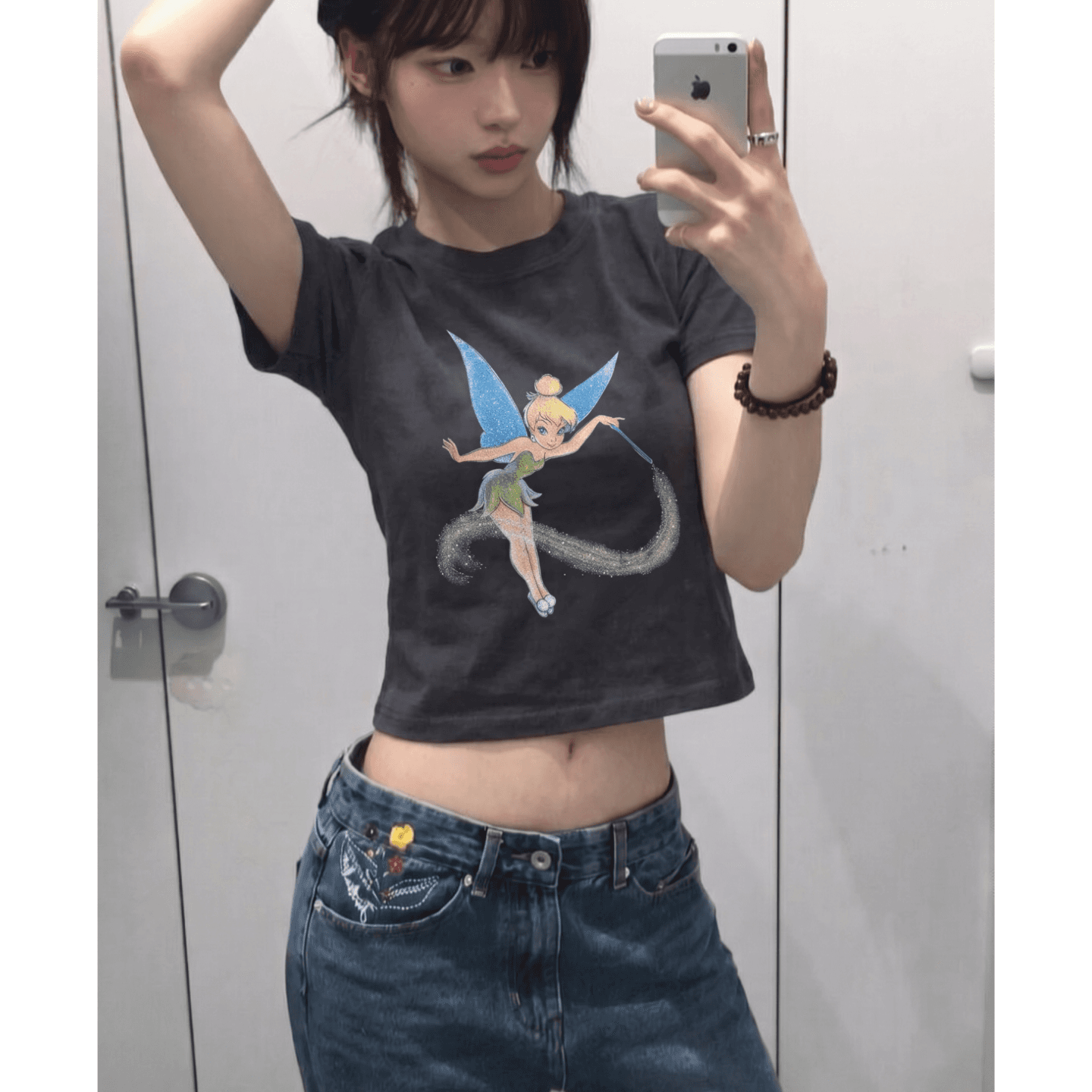 광저우 원단 디지털 직분사 뿌리다 분말 꽃의 요정 여름 만화 프린트 반팔 티셔츠 맨위 이미지 2