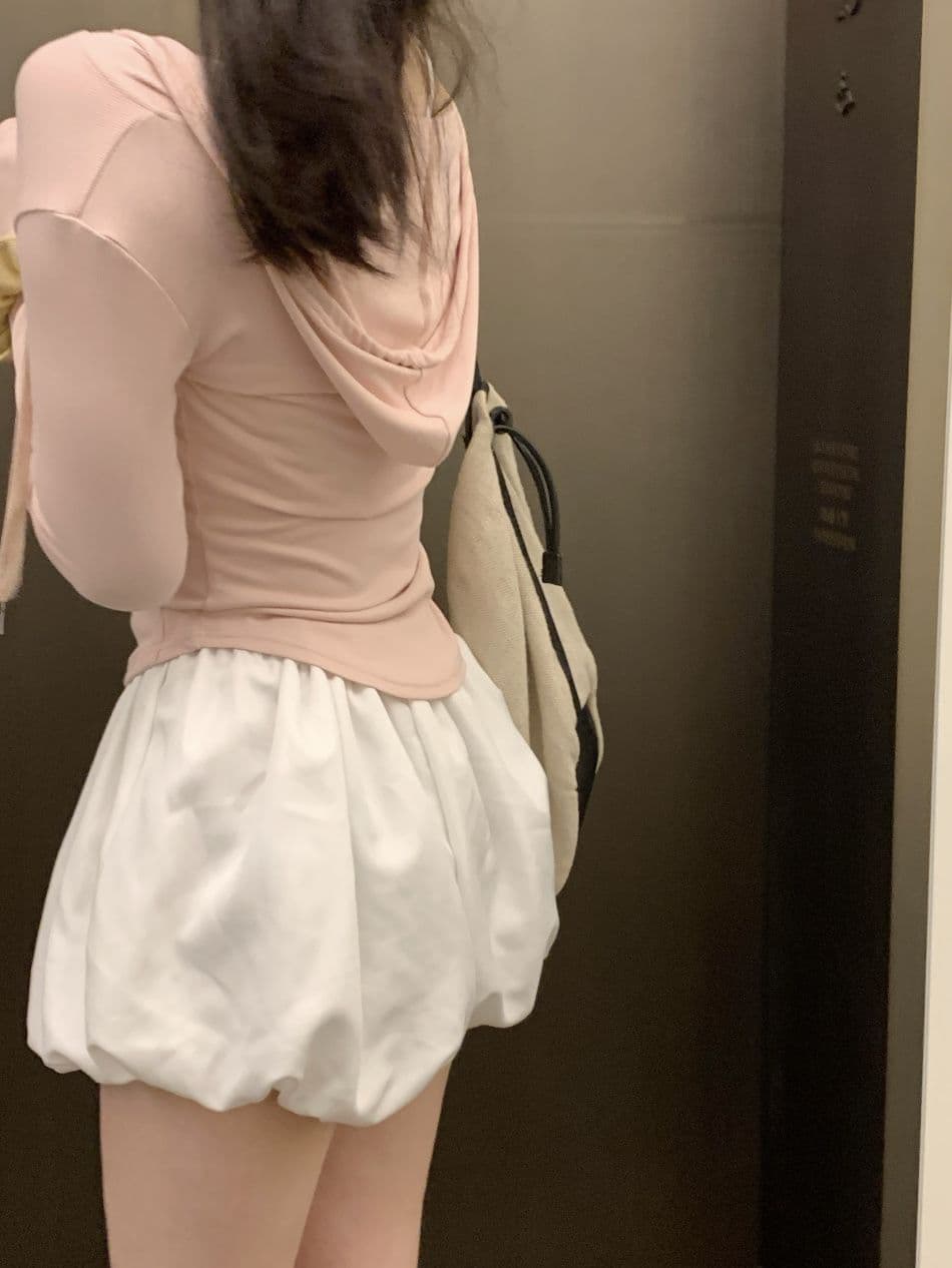 리브 한 부서 후드 얇은 스타일 자외선 차단 의류 여성 의류 운동 핫걸 품격 몸매 가꾸기 슬림해 보이는 긴팔 짧은 외투 맨위 상세 이미지 11