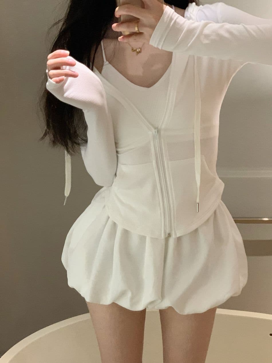 리브 한 부서 후드 얇은 스타일 자외선 차단 의류 여성 의류 운동 핫걸 품격 몸매 가꾸기 슬림해 보이는 긴팔 짧은 외투 맨위 상세 이미지 27