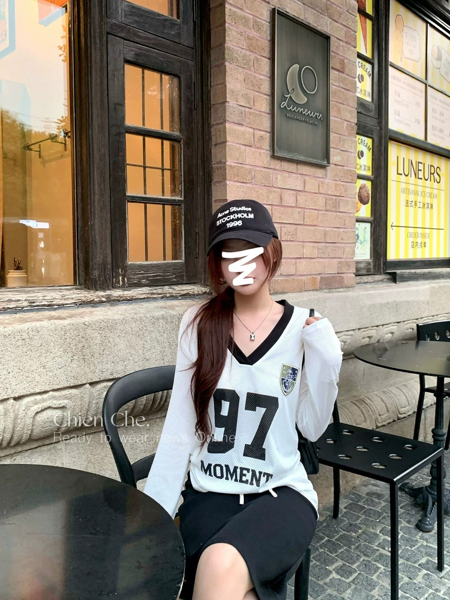 원본 것 아메리칸 티셔츠 여름 인터넷 얼굴 통기성 루즈핏 긴팔 자외선 차단 블라우스 여성 상세 이미지 4