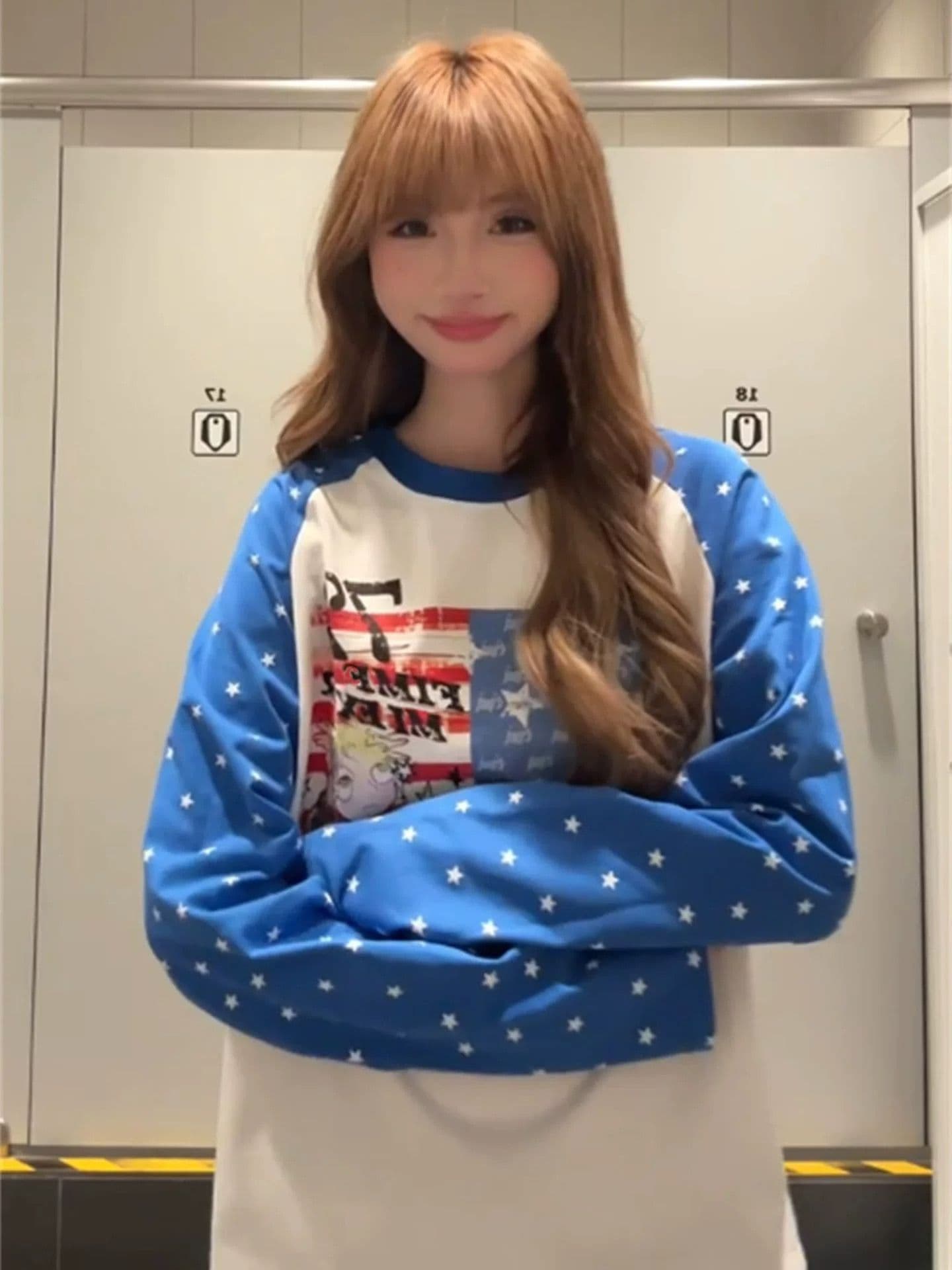 순면 220 그램 긴팔 티셔츠 여성 이미지 4