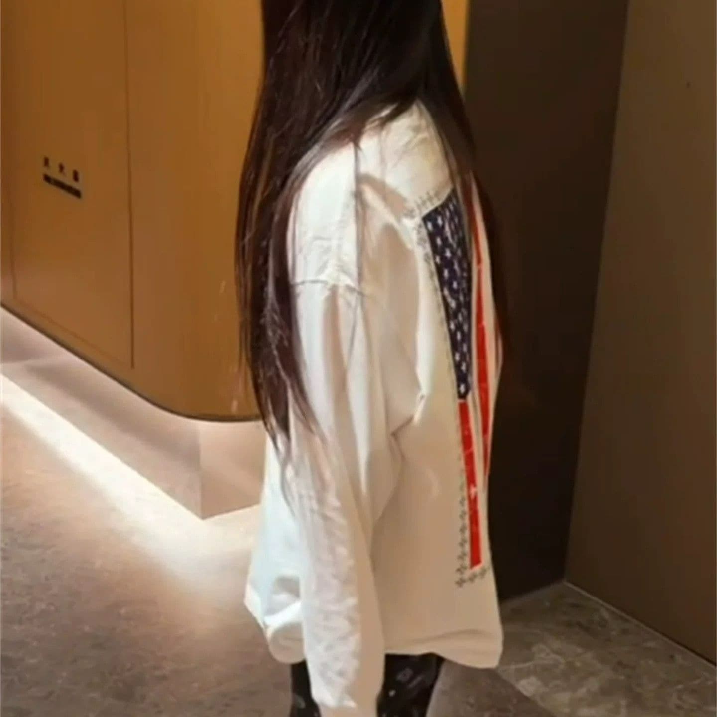 순면 220 그램 긴팔 티셔츠 여성 이미지 5