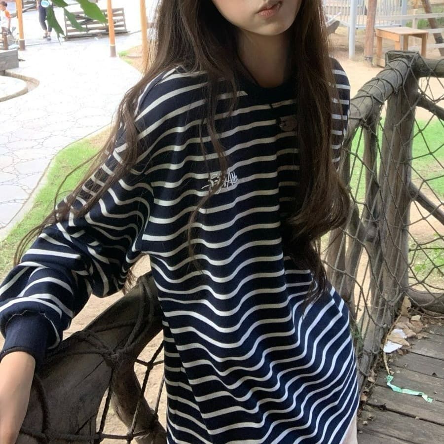 원본 솜씨 광저우 원본 원단 긴팔 티셔츠 여성 이미지 5