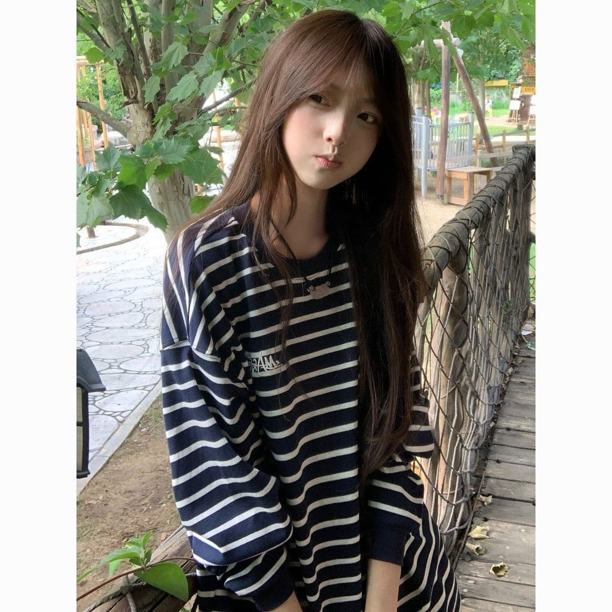 원본 솜씨 광저우 원본 원단 긴팔 티셔츠 여성 상세 이미지 7