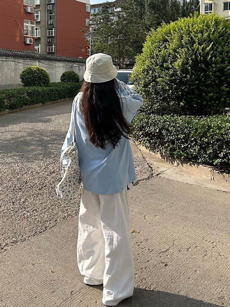 당겨서 리본 원본 압력 라인 19 지점 220 그램 순면 긴팔 티셔츠 여성 상세 이미지 6