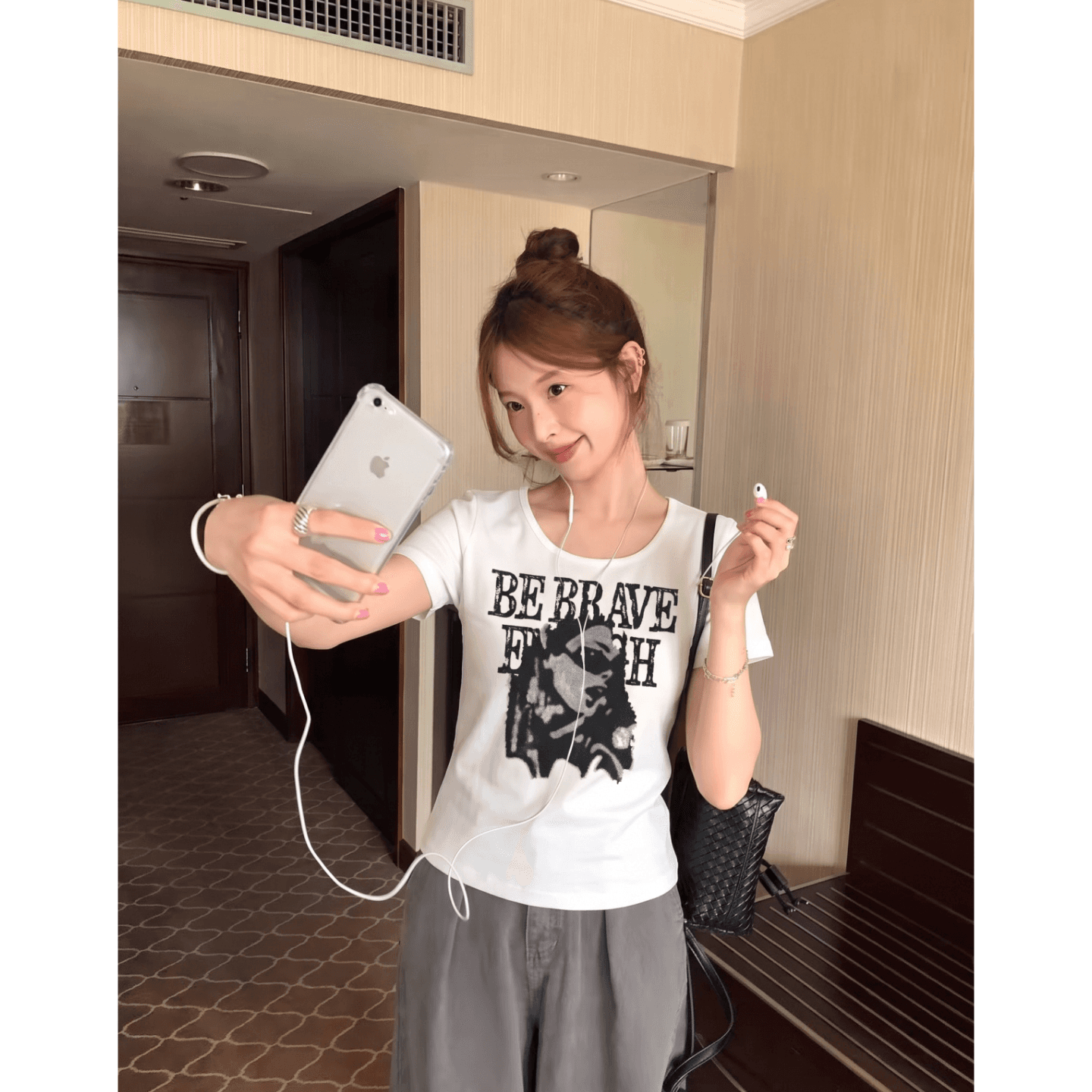 광저우 원단 원본 원단 디지털 직분사 아메리칸 레트로 초상화 알파벳 프린트 반팔 여름 맨위
