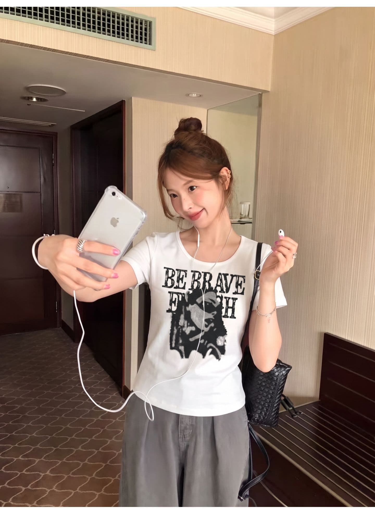 광저우 원단 원본 원단 디지털 직분사 아메리칸 레트로 초상화 알파벳 프린트 반팔 여름 맨위 상세 이미지 5