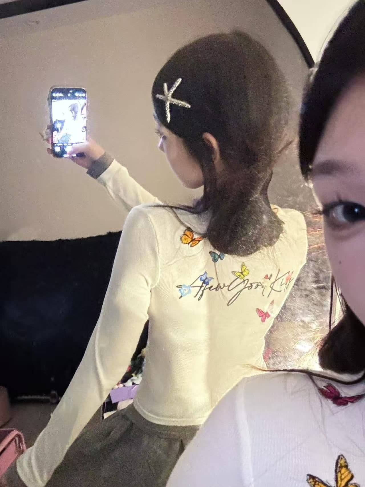 원본 솜씨 자수 네리 가게 천 광저우 원단 페이크 레이어드 몸매 가꾸기 긴팔 여성 상세 이미지 7