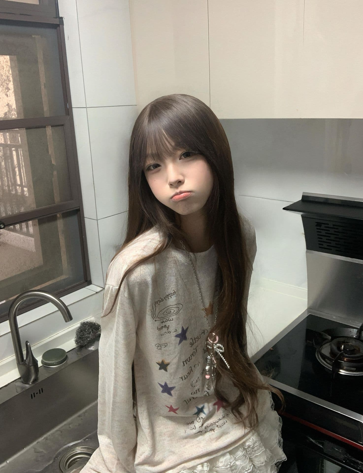 원본 솜씨 광저우 원단 긴팔 블라우스 티셔츠 여성 상세 이미지 7