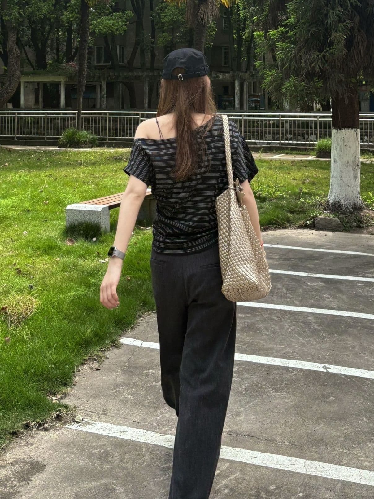 원본 컬러 짜임 원단 원본 것 페이크 레이어드 반팔 티셔츠 상세 이미지 5