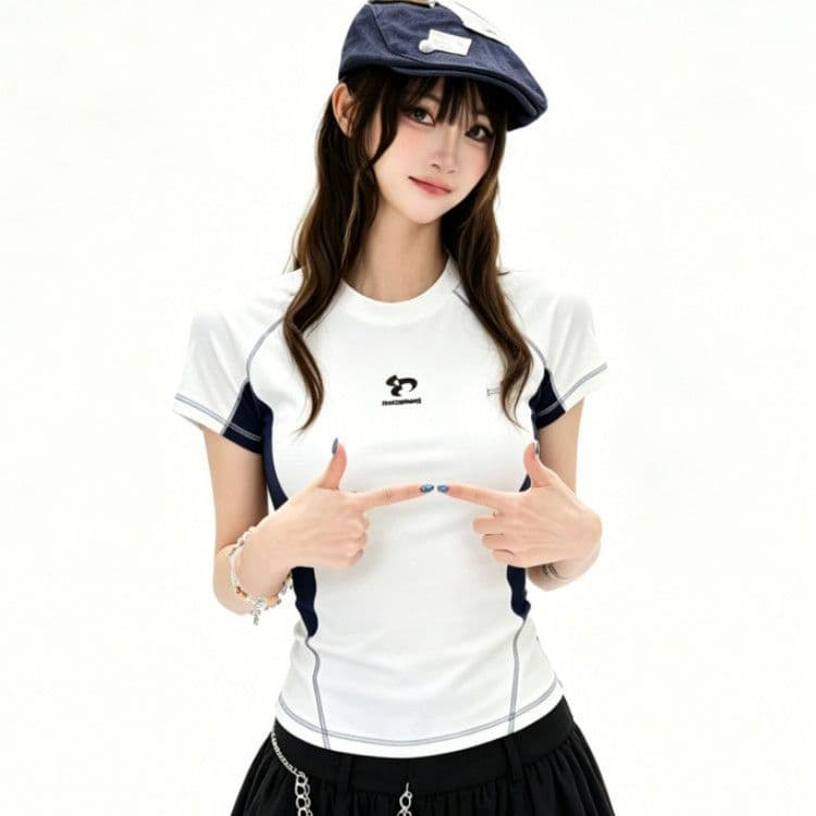 원본 것 명중 인터넷 이후 패키지 칼라 40 순면 오스트리아 세대 서울 220g 그램 반팔 상세 이미지 1