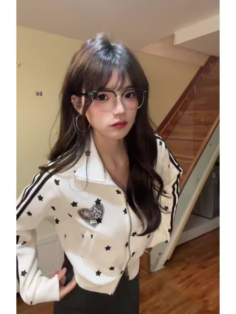 얇은 스타일 털이 있는 원본 솜씨 핫픽스 순수한 Mianhua 면 복합 후드티 여성 상세 이미지 2