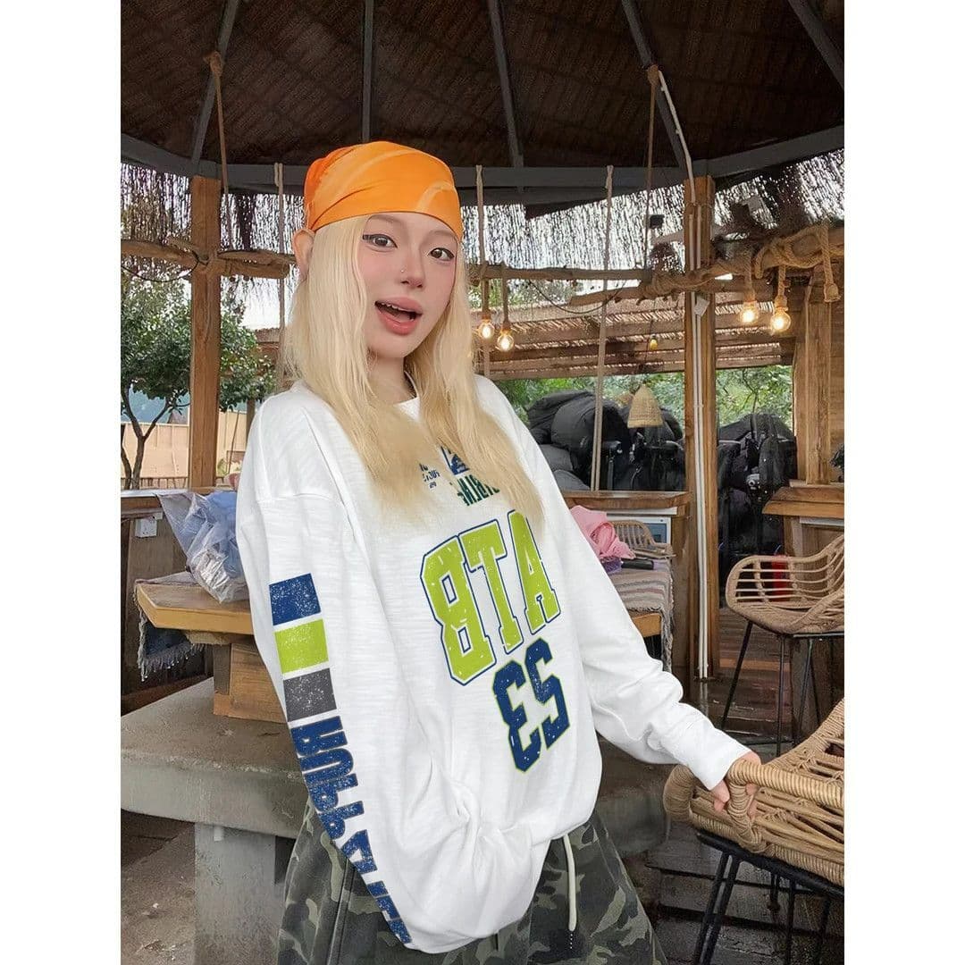 프린트 광저우 눈꽃 면 자외선 차단 블라우스 여성 상세 이미지 3