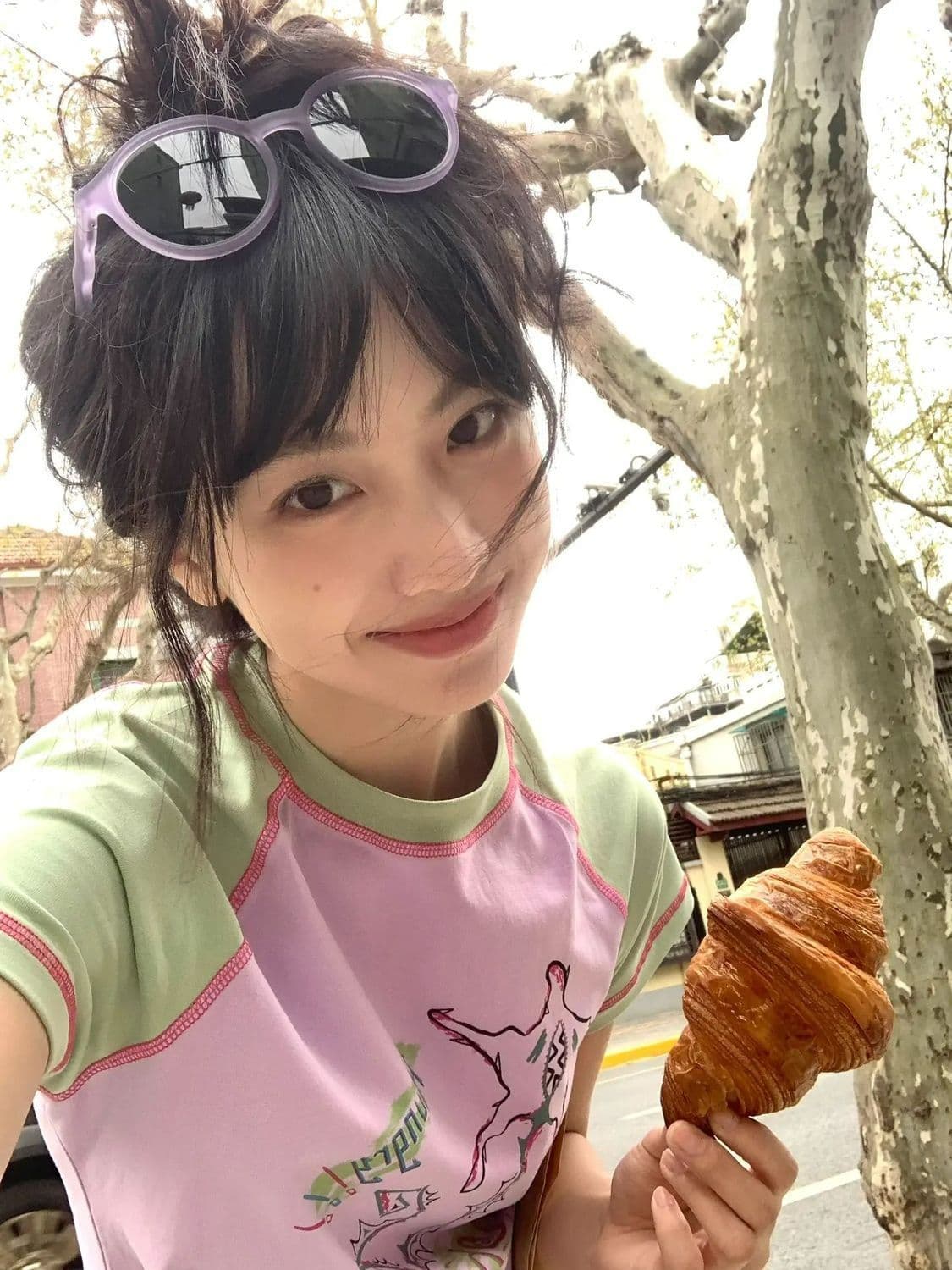 원본 원단 92 면 8 암모니아 Lun 패치워크 프린트 티셔츠 상세 이미지 5