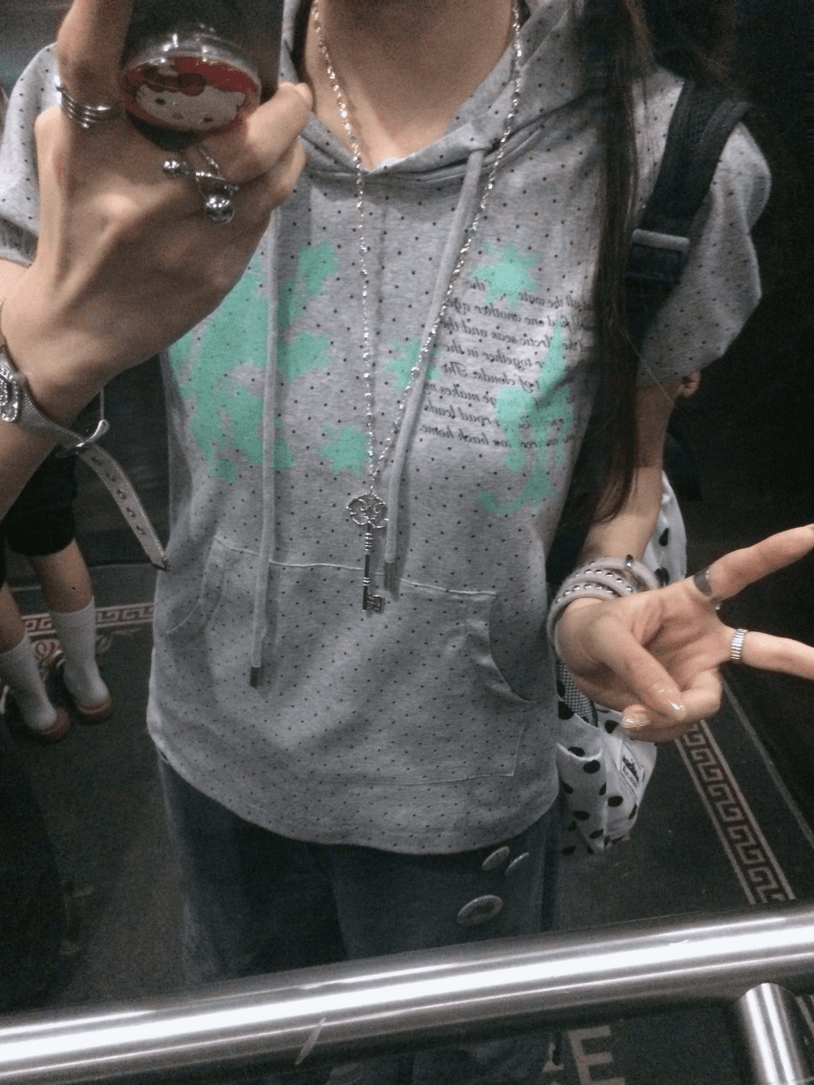 원본 원단 92 면 8 암모니아 Lun 반팔 후드 티셔츠 상세 이미지 6