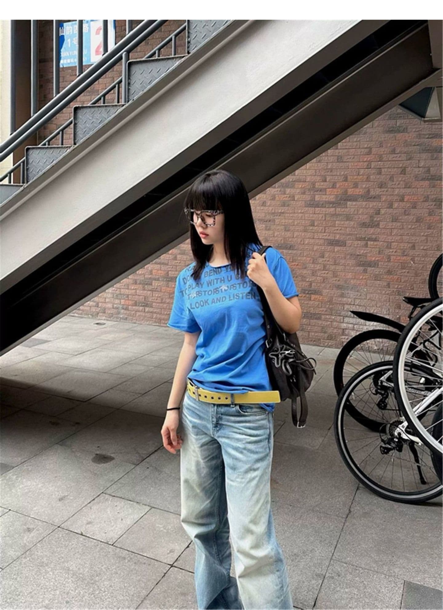 광저우 원단 원본 원단 디지털 직분사 아메리칸 레트로 알파벳 프린트 반팔 여름 맨위 상세 이미지 8