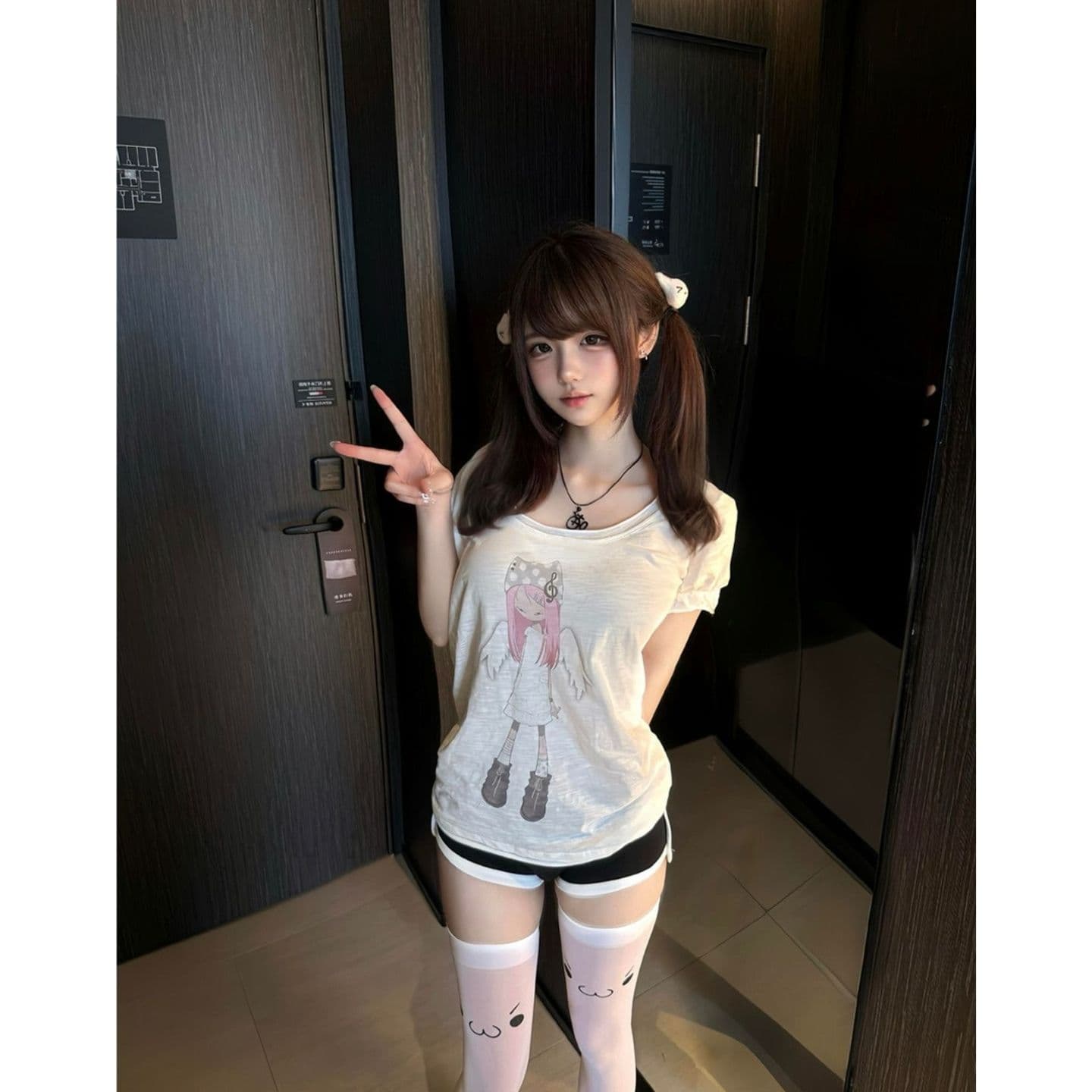 광저우 원단 대나무 마디 면 거품 소매 디지털 직분사 거품 소매 얇은 스타일 마이크로 ~을 통해 만화 반팔 맨위 여름