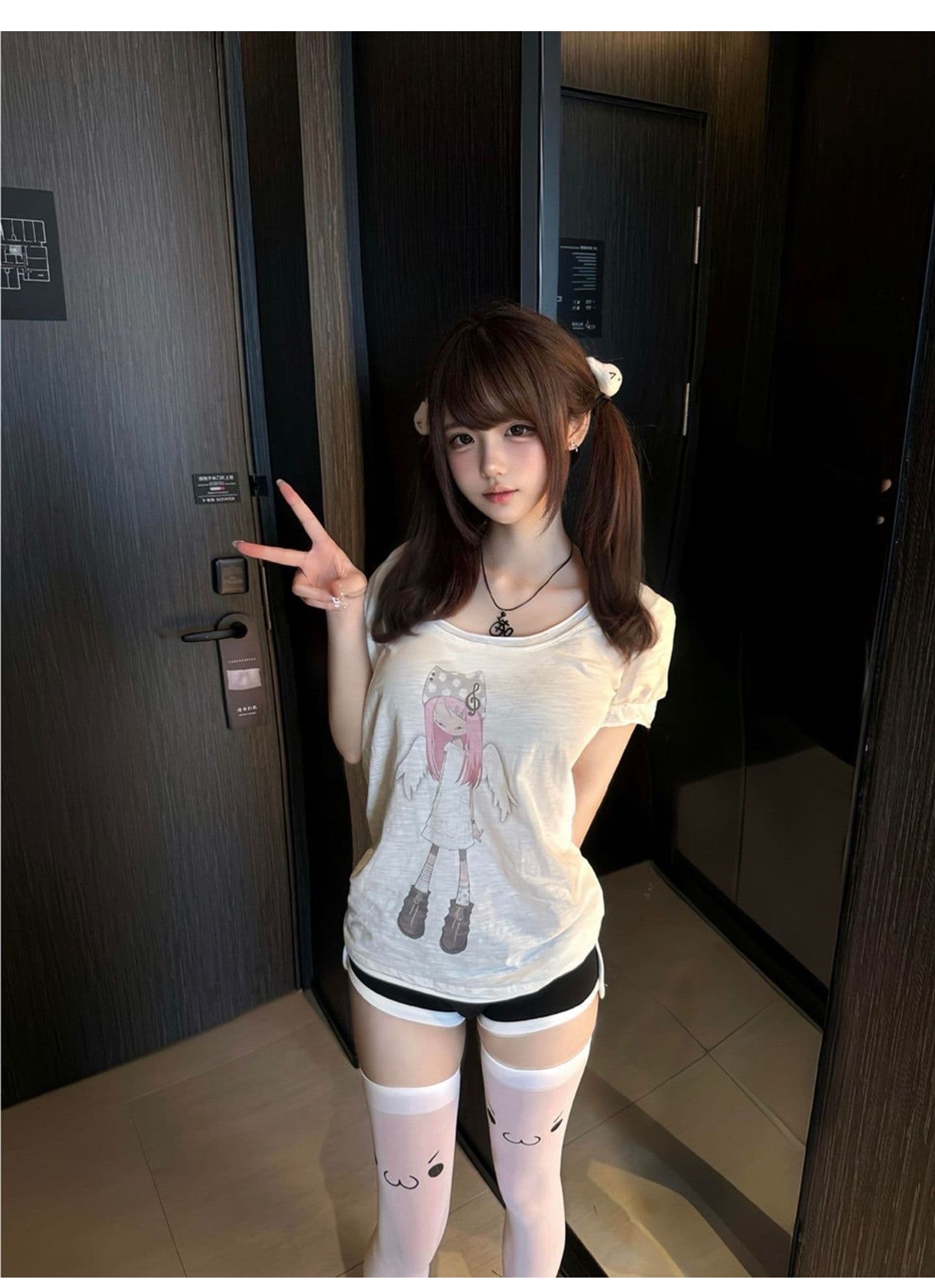 광저우 원단 대나무 마디 면 거품 소매 디지털 직분사 거품 소매 얇은 스타일 마이크로 ~을 통해 만화 반팔 맨위 여름 상세 이미지 7
